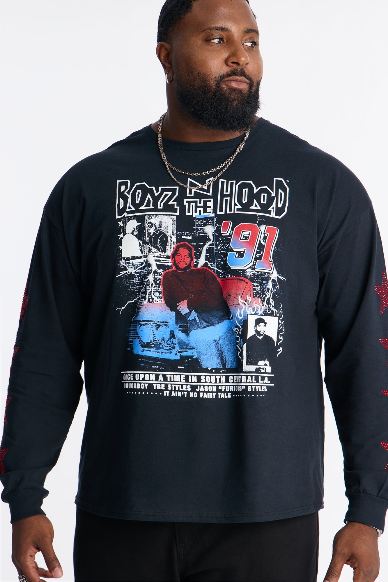 Boyz N The Hood Once Upon A Time Long Sleeve Tee - Black