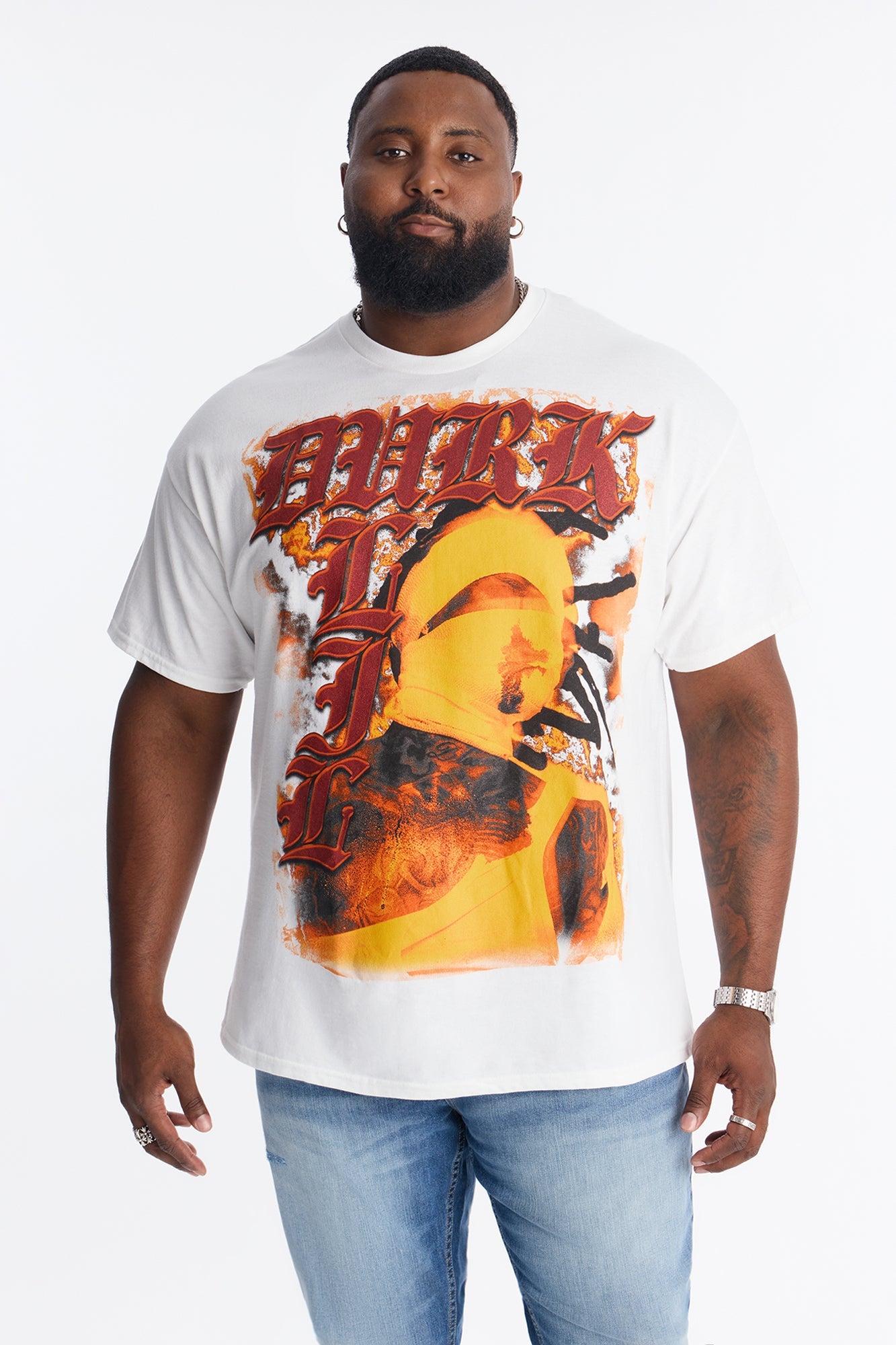 Lil Durk Blessed Short Sleeve Tee - White