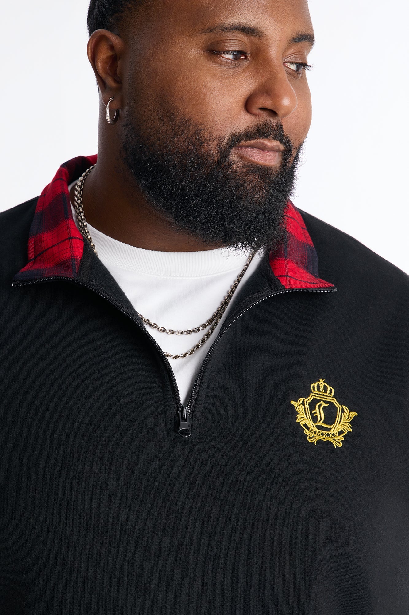 First Class Quarter Zip Sweatshirt - Black