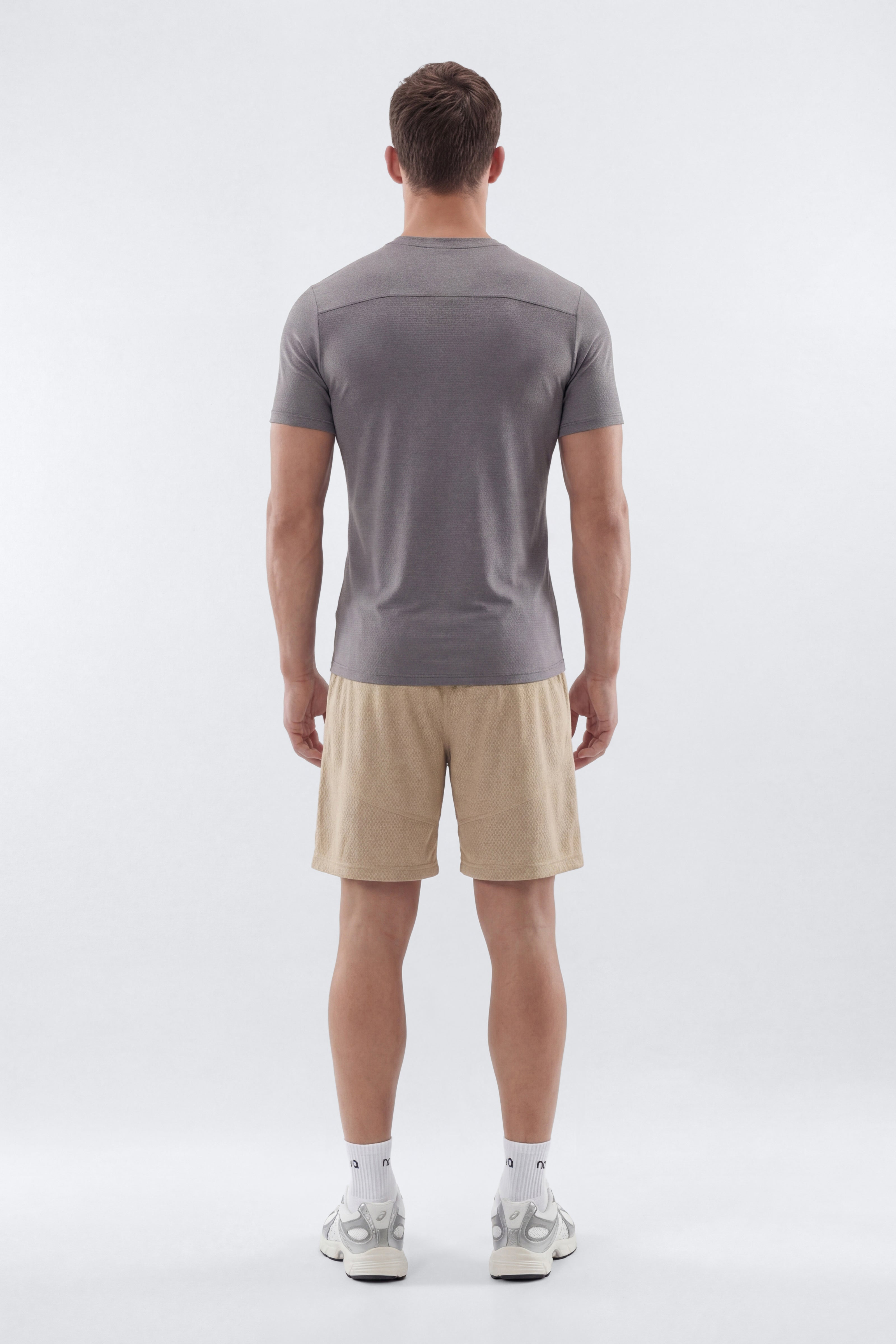 HexTech™ Crew Neck Active Top - Grey