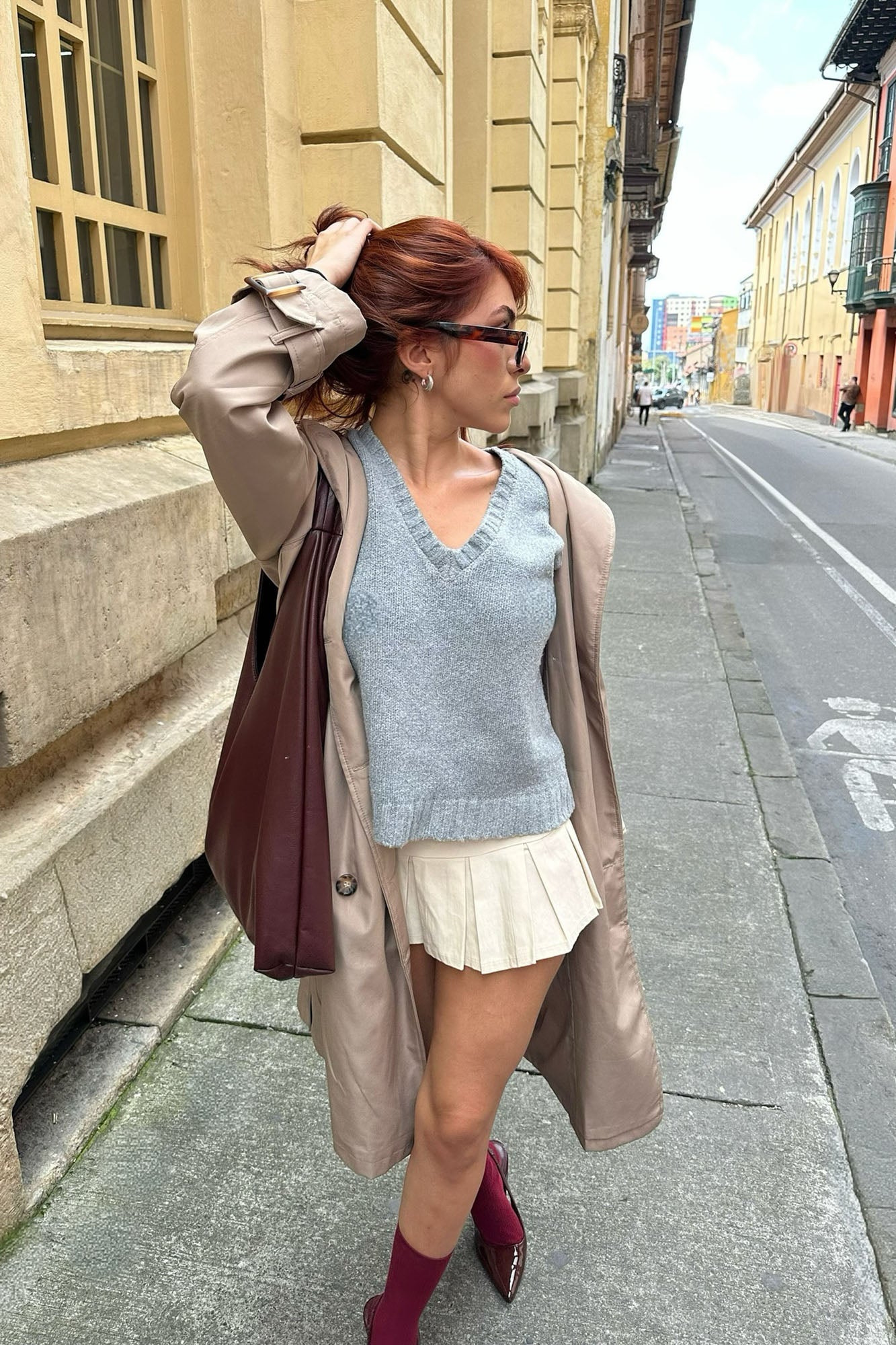 Top Scholar Sweater Vest - Grey