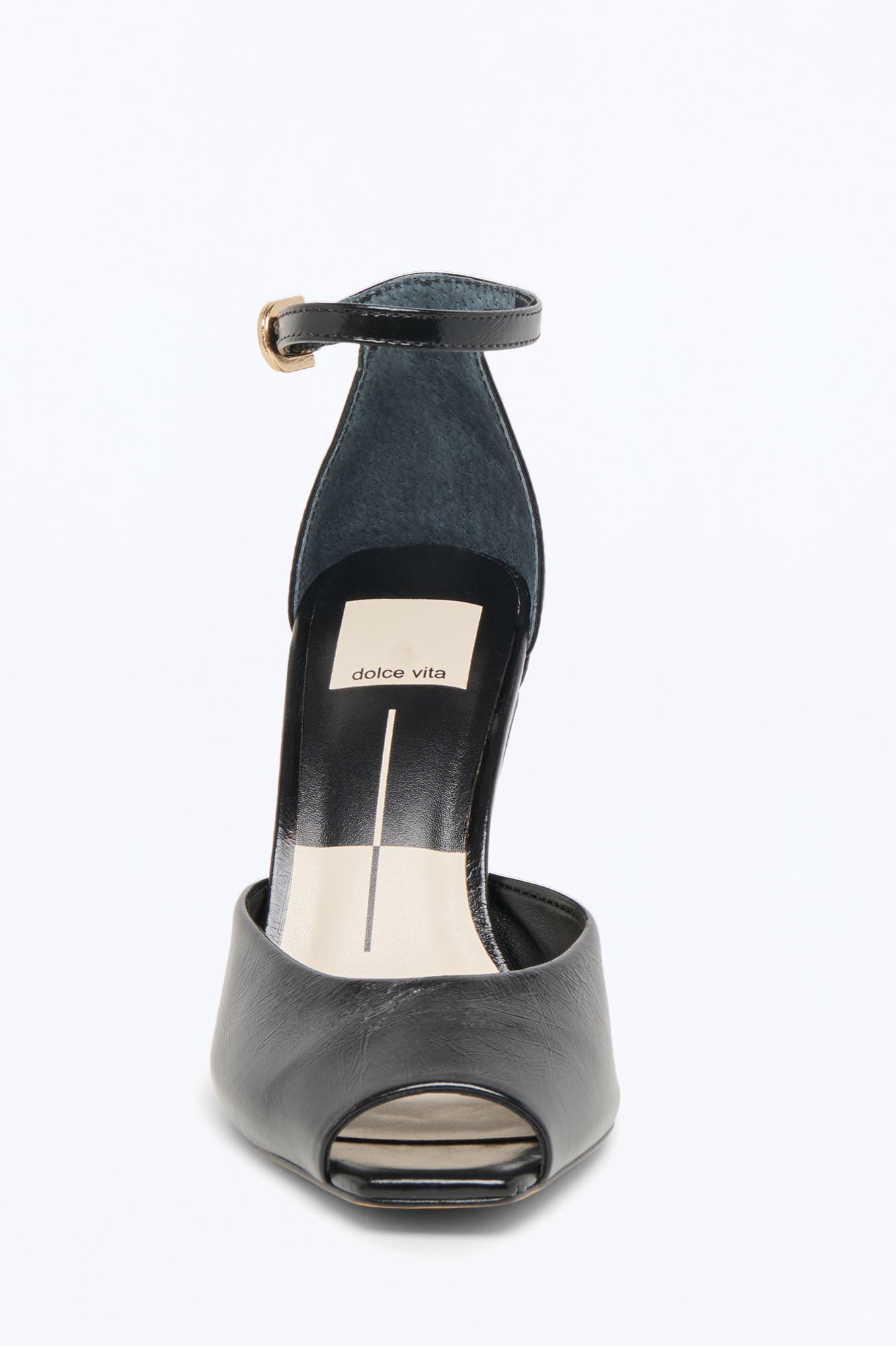 Dolce Vita Serlo Peep Toe Heels - Black