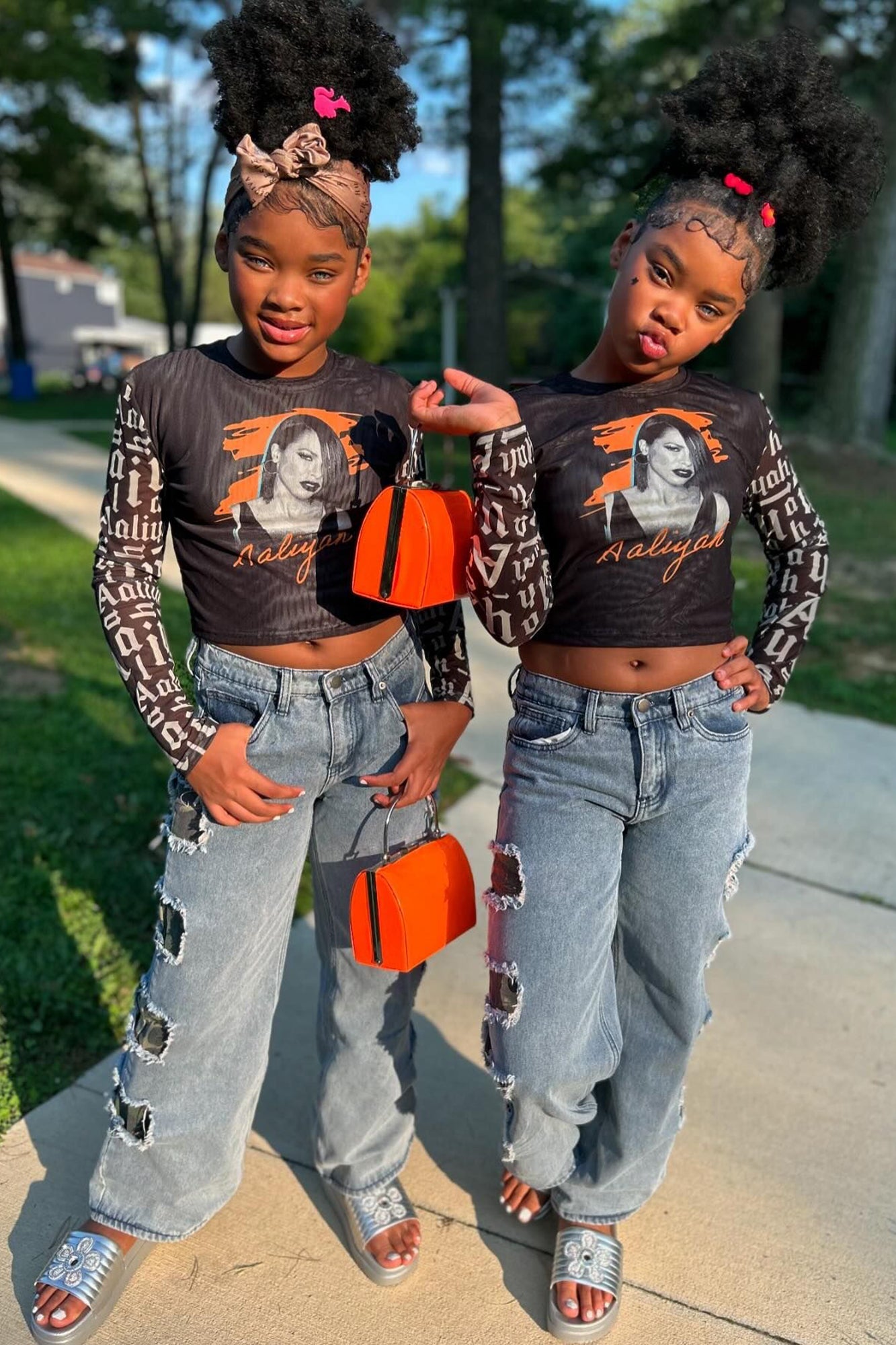 Mini Camo Over Everything - Medium Wash