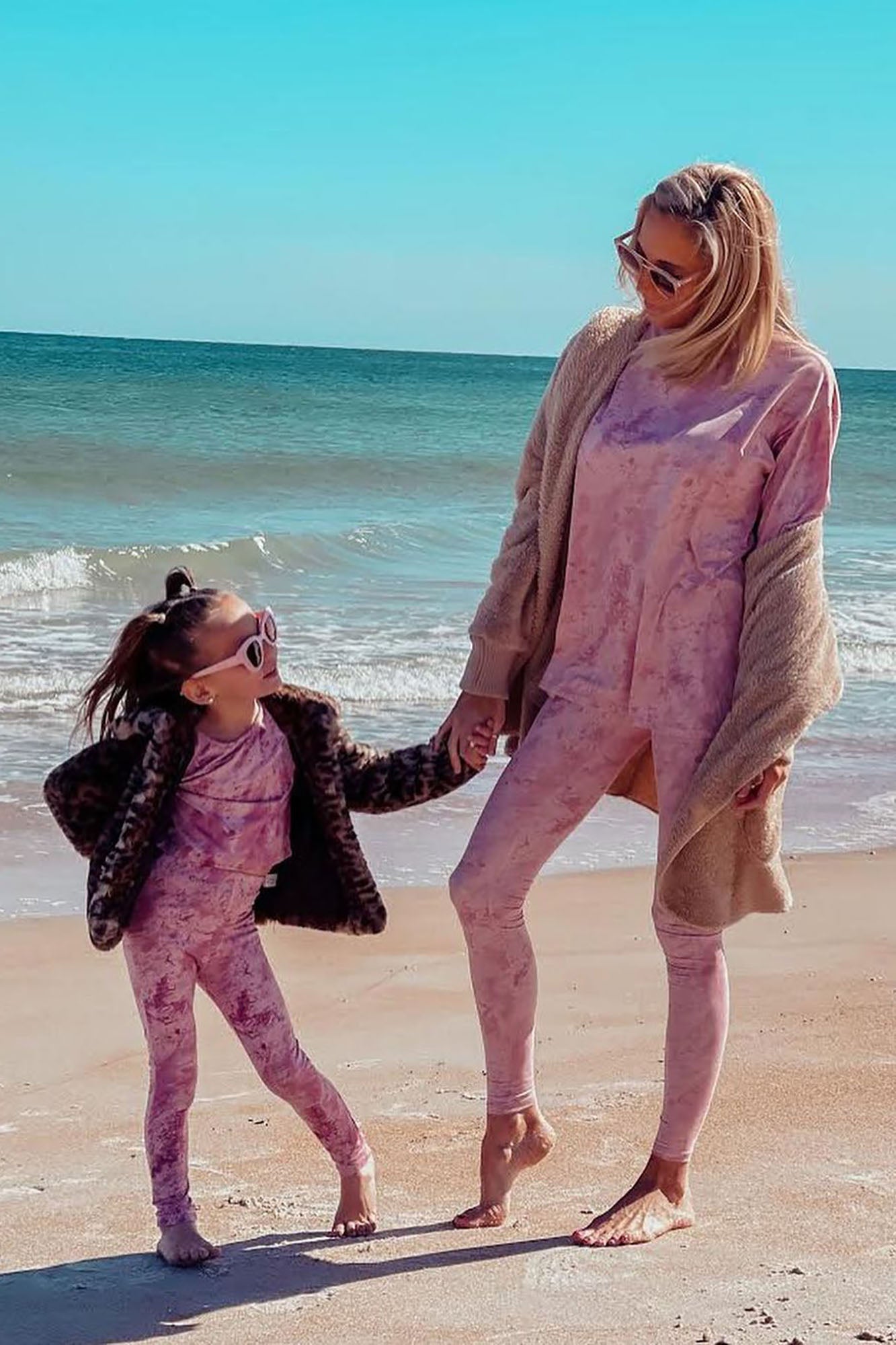 Mini Chelsea Legging Set - Pink