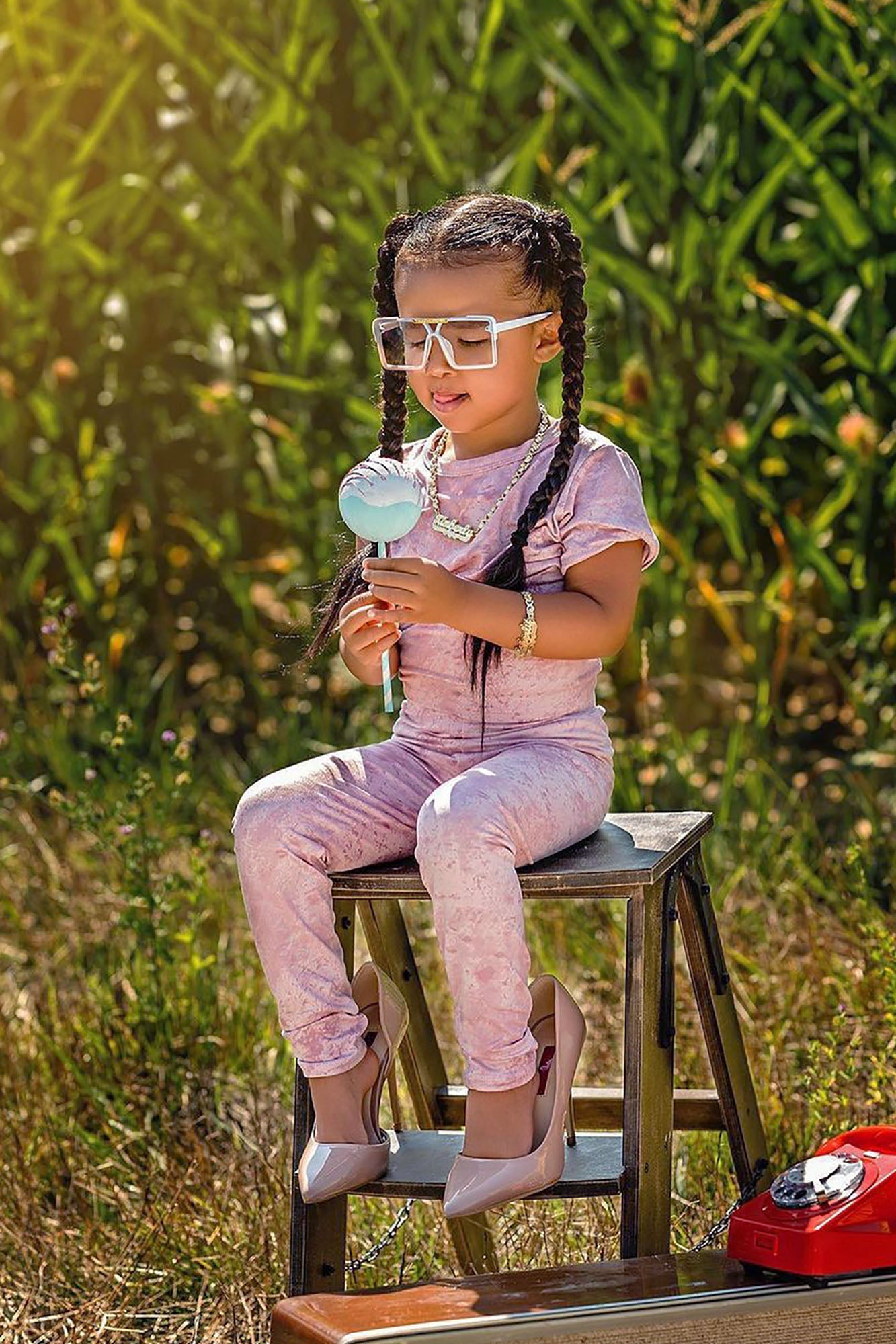 Mini Chelsea Legging Set - Pink