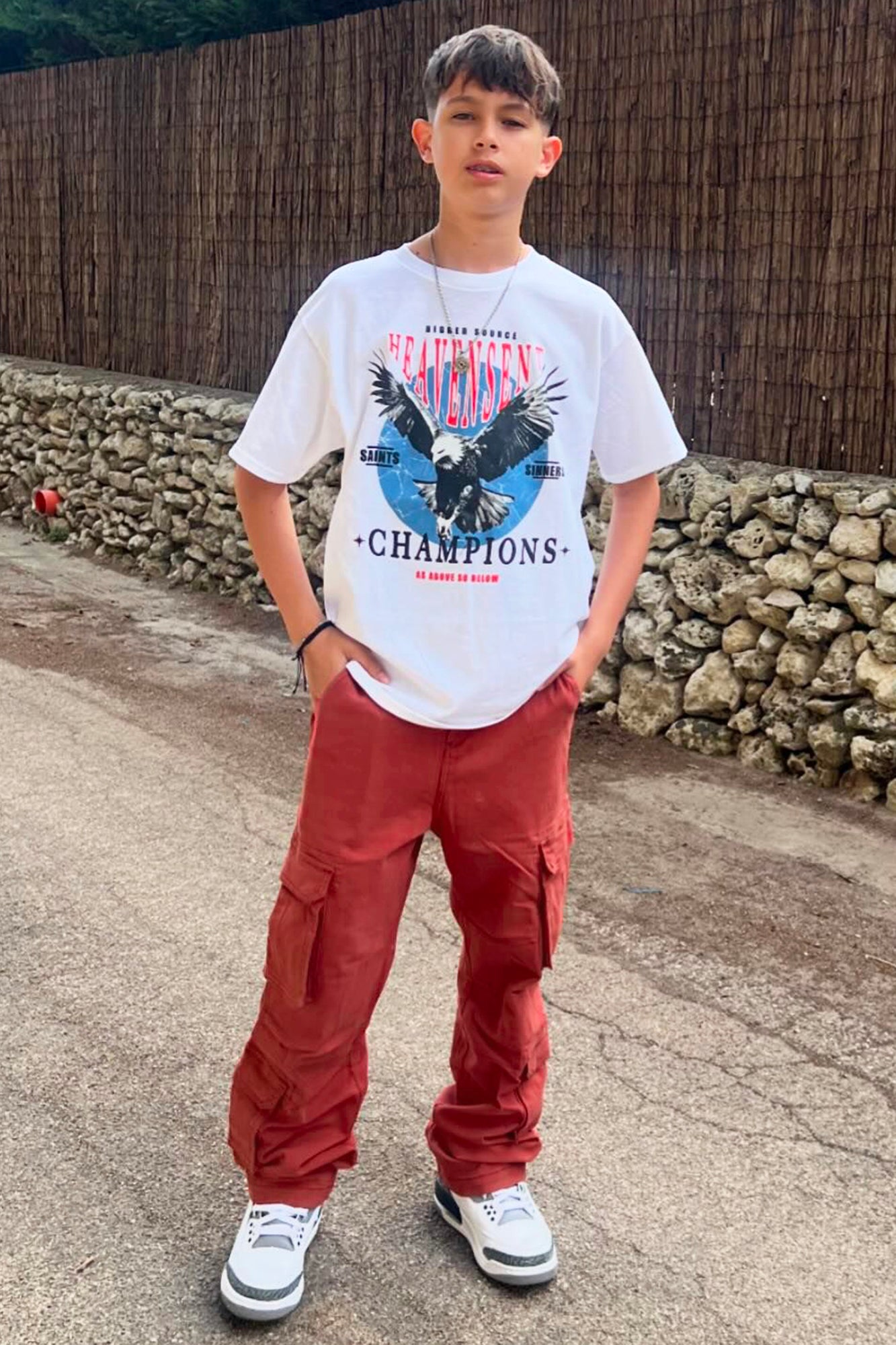 Mini Heaven Sent Champions Short Sleeve Tee - White