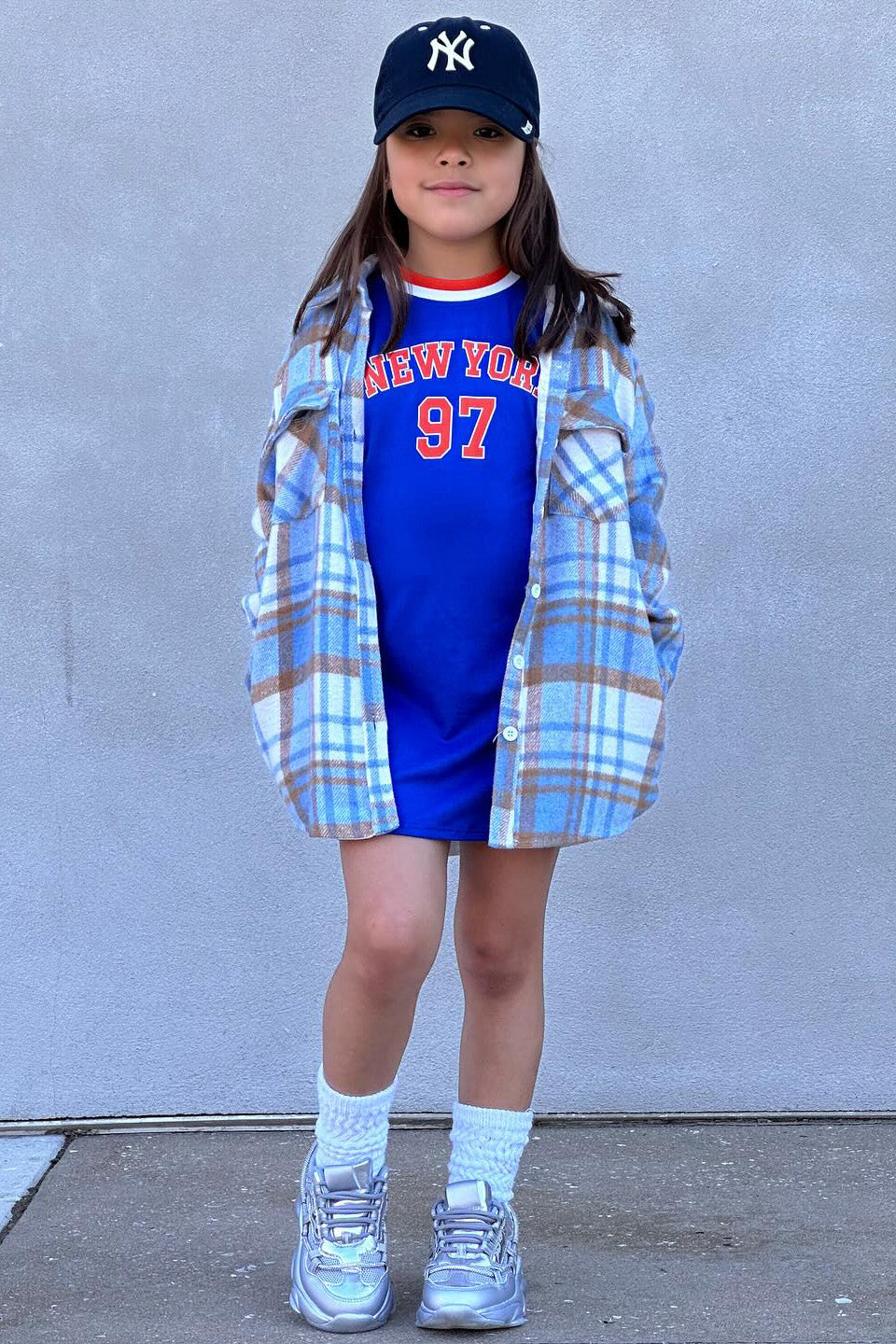 Mini Sitting Court Side Dress - Royal