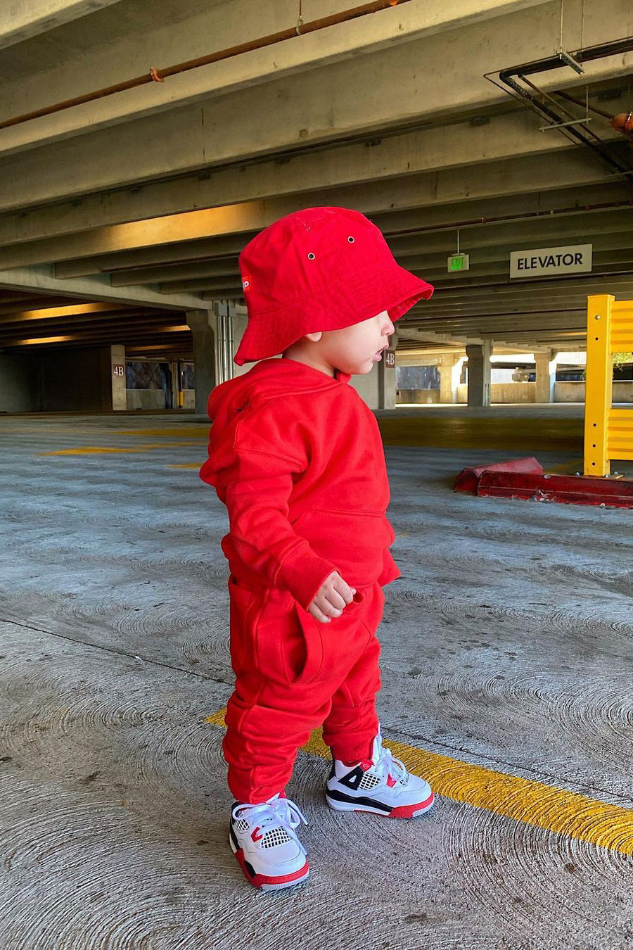 Mini Stole Your Toys Oversized Hoodie - Red