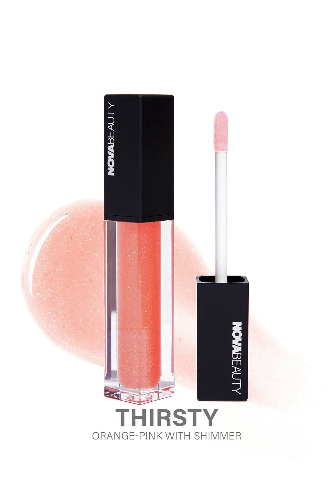 NOVABEAUTY Moisturizing Rich Glow Lip Gloss - Thirsty