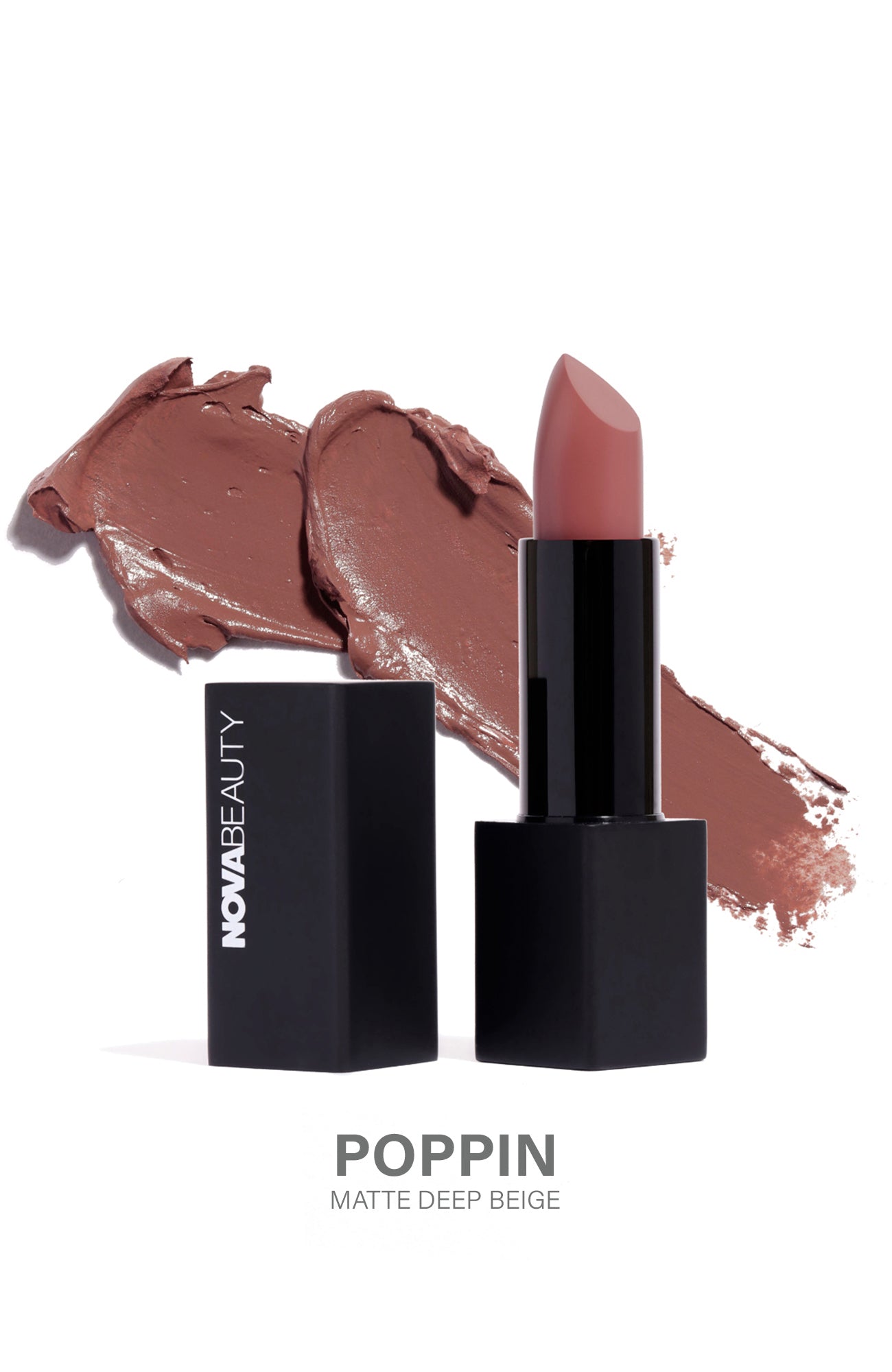 NOVABEAUTY Perfect Pout Moisturizing Matte Lipstick - Poppin