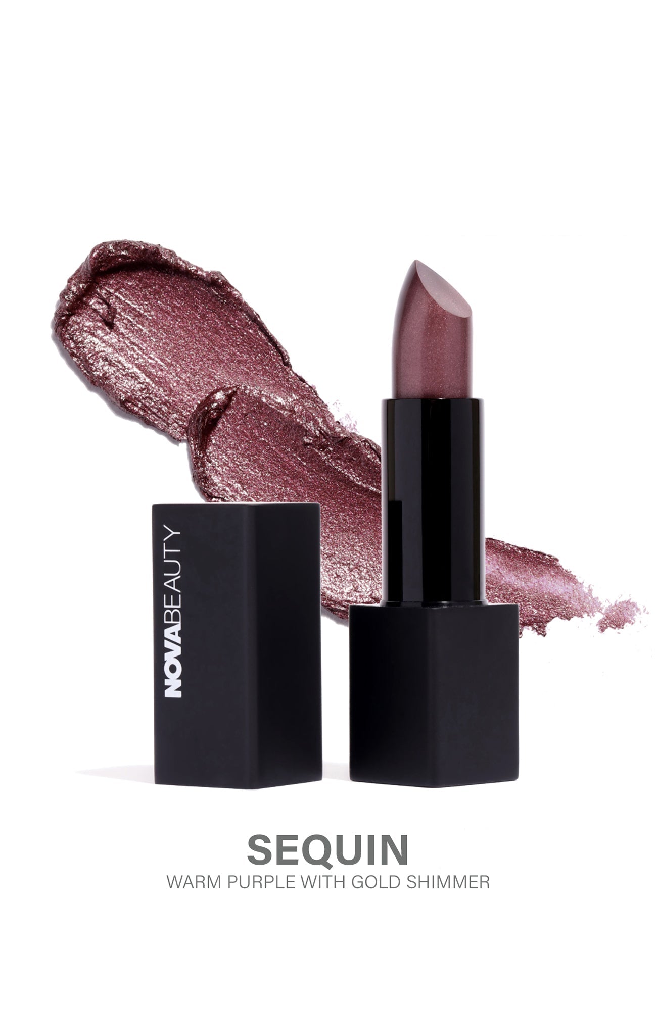 NOVABEAUTY Perfect Pout Shimmering Cream Lipstick - Sequin