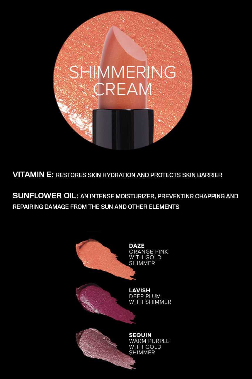 NOVABEAUTY Perfect Pout Shimmering Cream Lipstick - Sequin