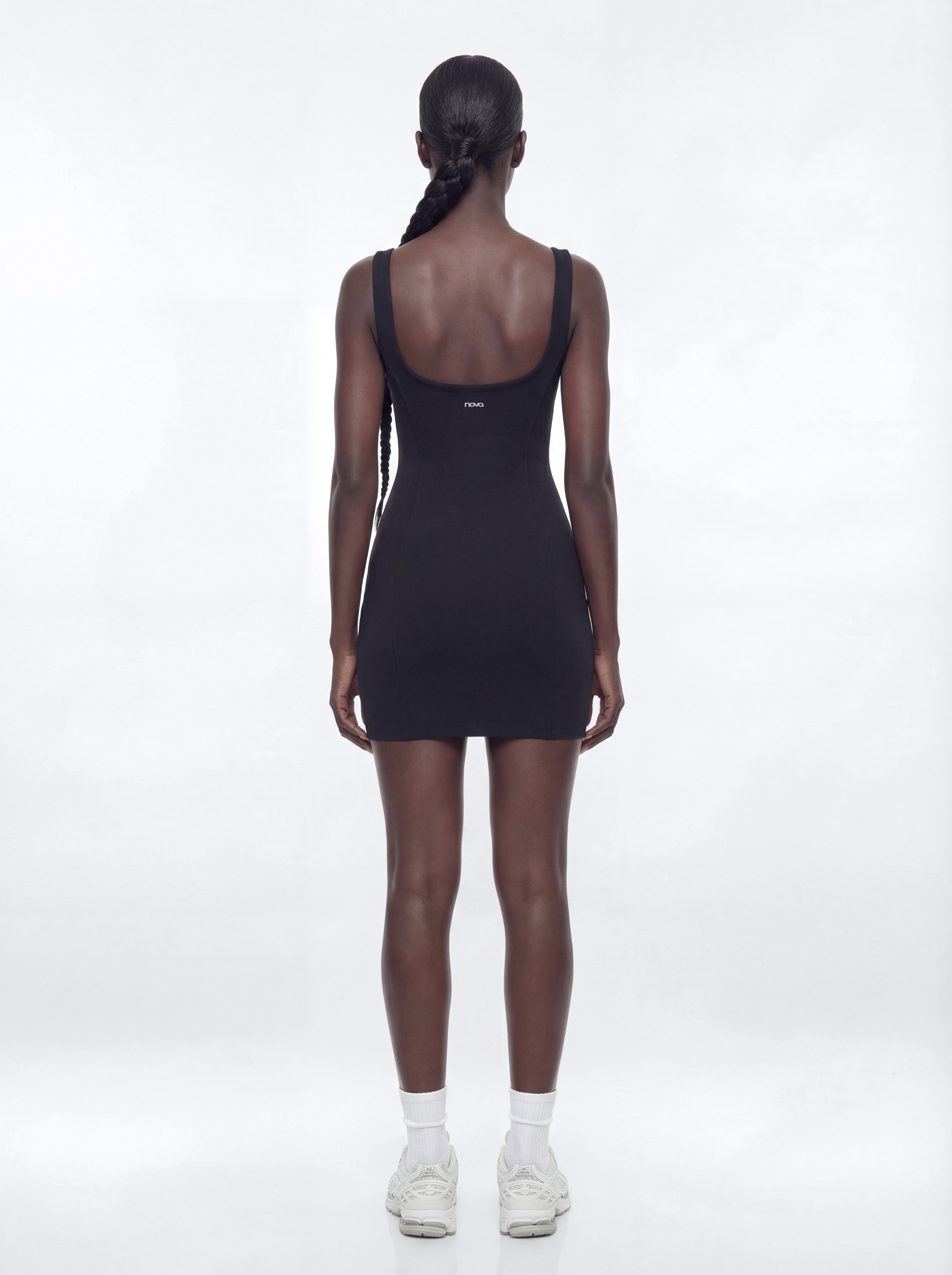 CloudForm™ Built In Shorts Sports Dress - Black