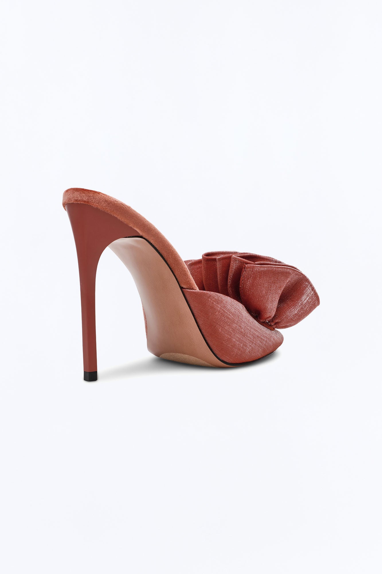 Steve Madden Affinity Satin Stiletto Heels - Rust