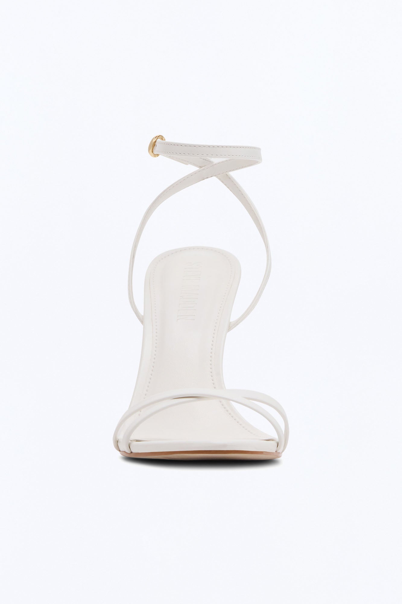 Steve Madden Jypsey Leather Stiletto Heels - White