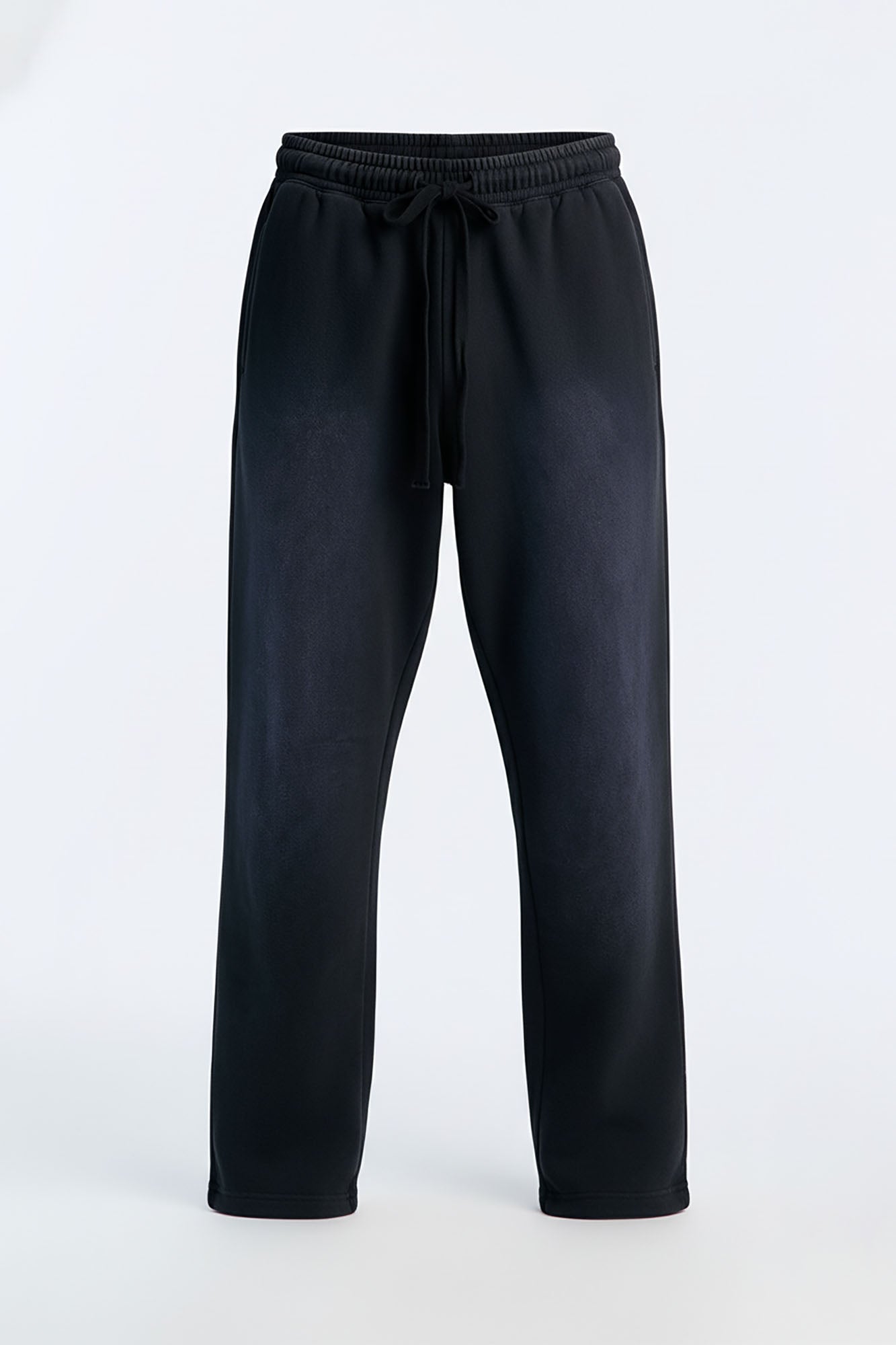 Heavyweight Vintage Spray Washed French Terry Sweatpants - Black Wash