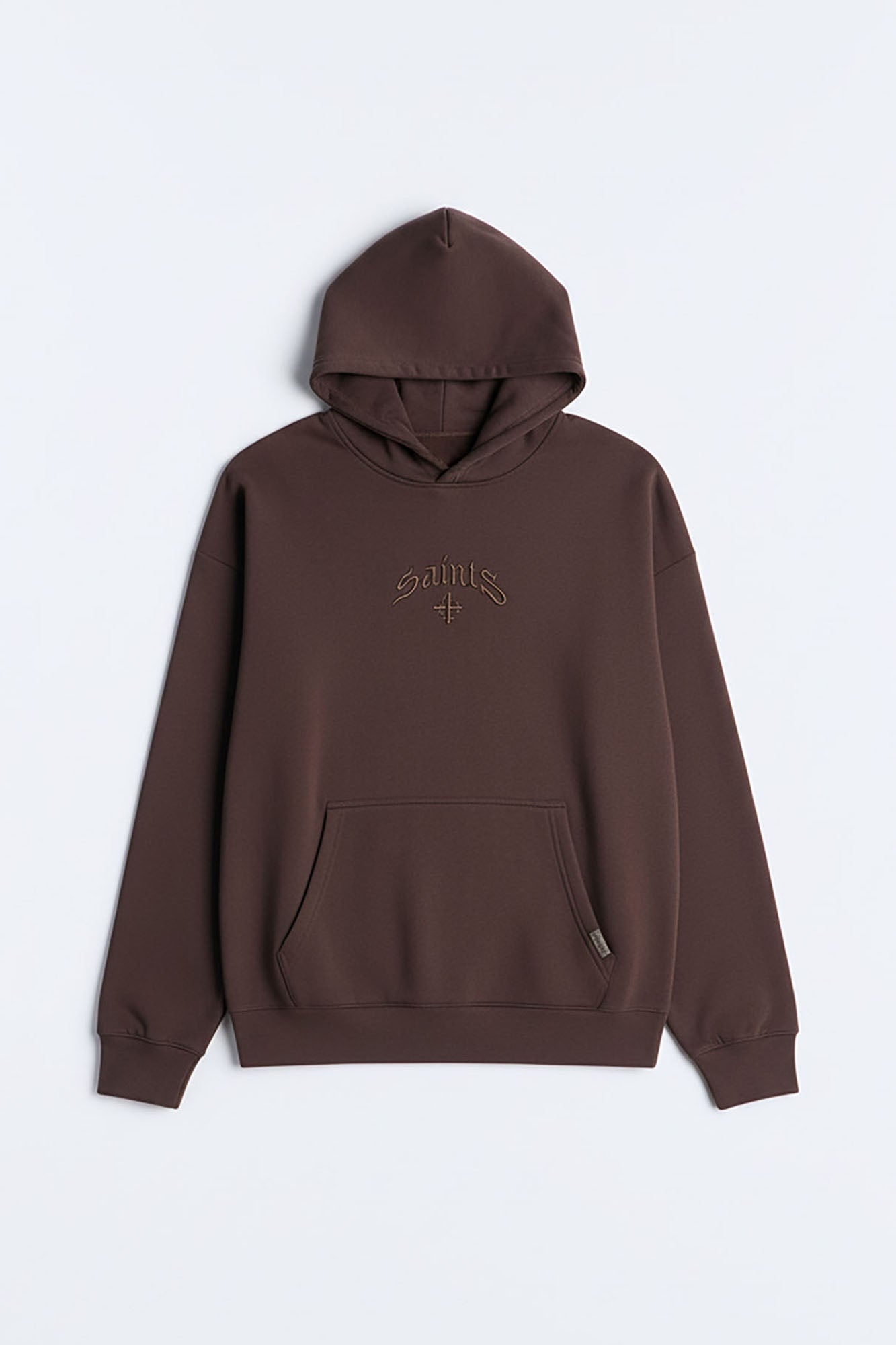 Saints Studio Embroidered Hoodie - Chocolate