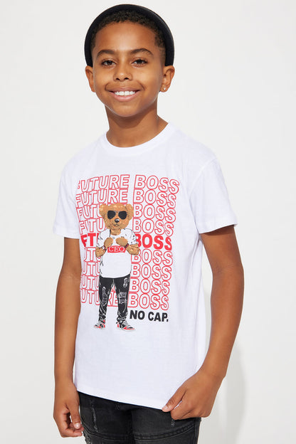 Mini Your Future Boss Short Sleeve Tee - White