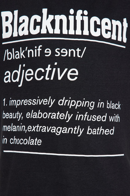 Mini Blacknificent Short Sleeve Tee - Black
