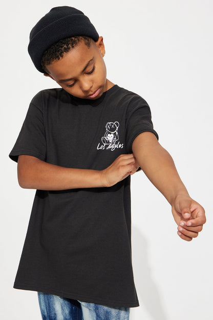 Mini Summer In LA Oversized Short Sleeve Tee - Black