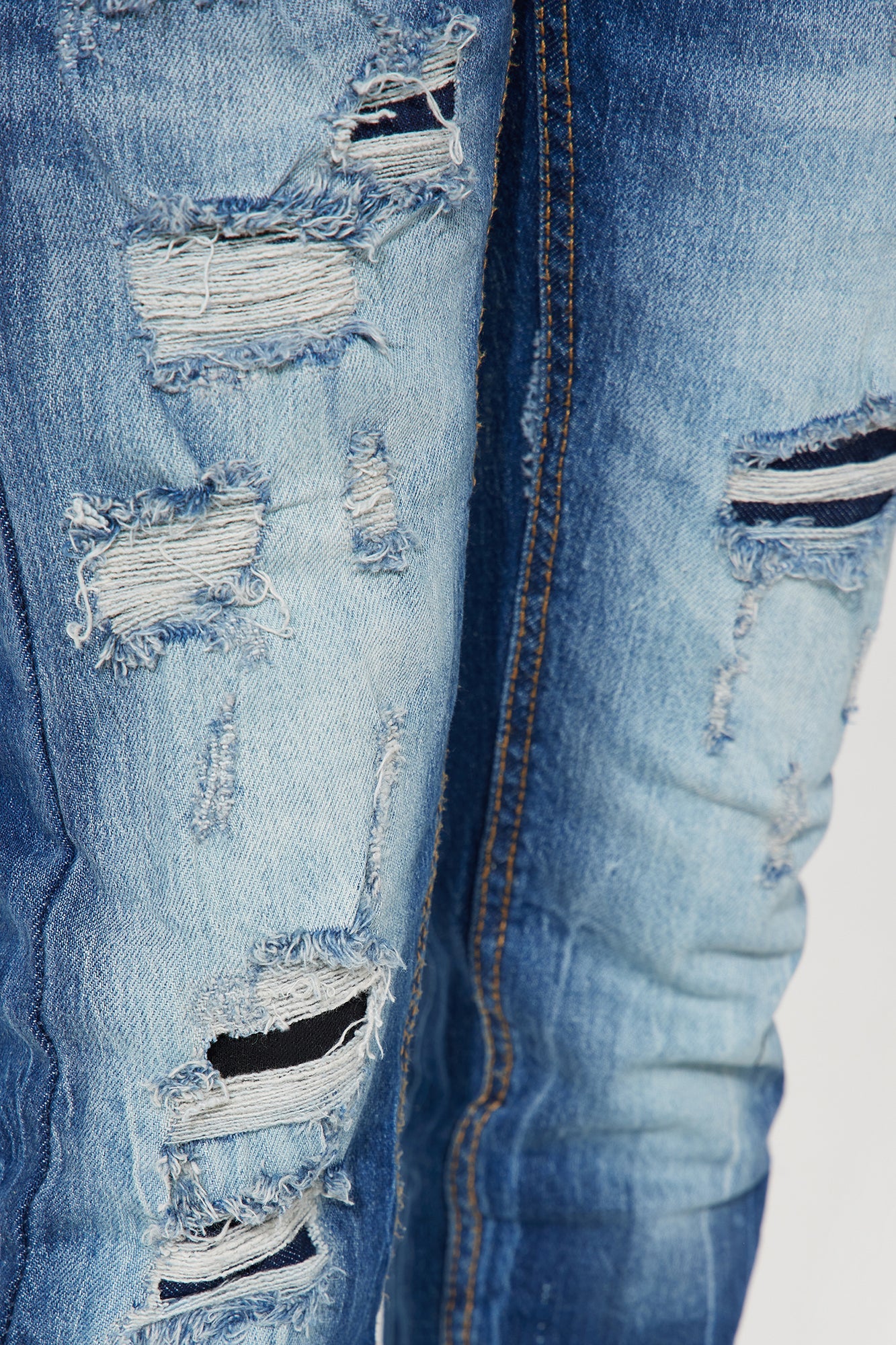 Mini Rip And Repair Stretch Jeans II - Indigo