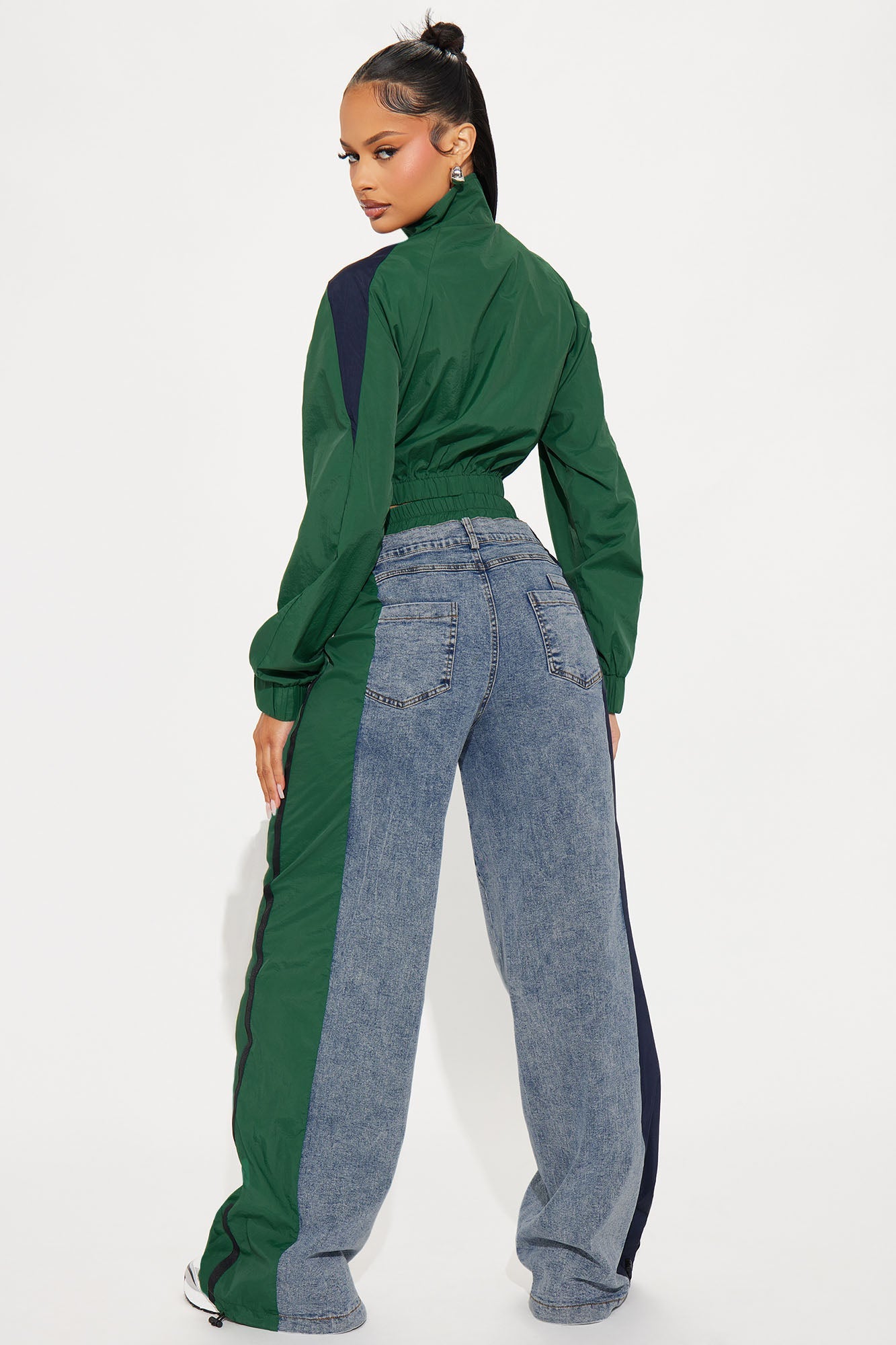 Sporty Girl Pant Set - Green/combo