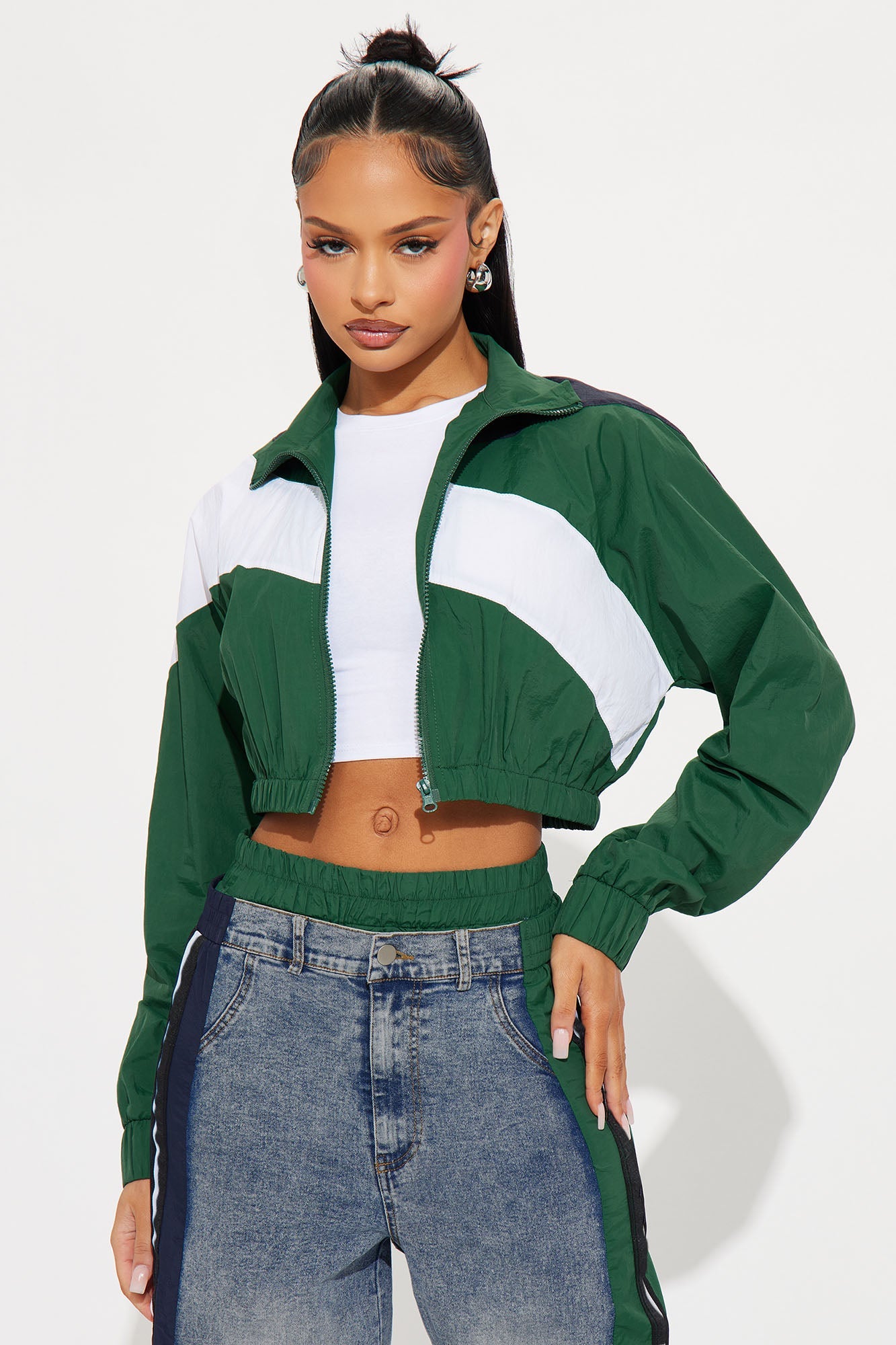 Sporty Girl Pant Set - Green/combo