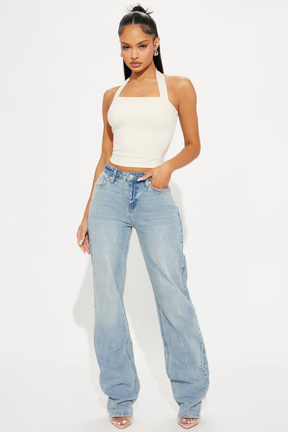 Tall Deserved It Stretch Straight Leg Jeans - Light Wash