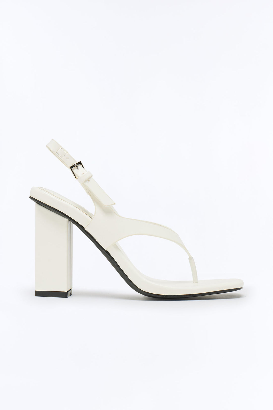 Klass Slingback Thong Heels - White
