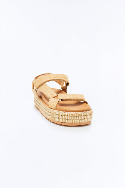 Deedee Raffia Sandals - Natural