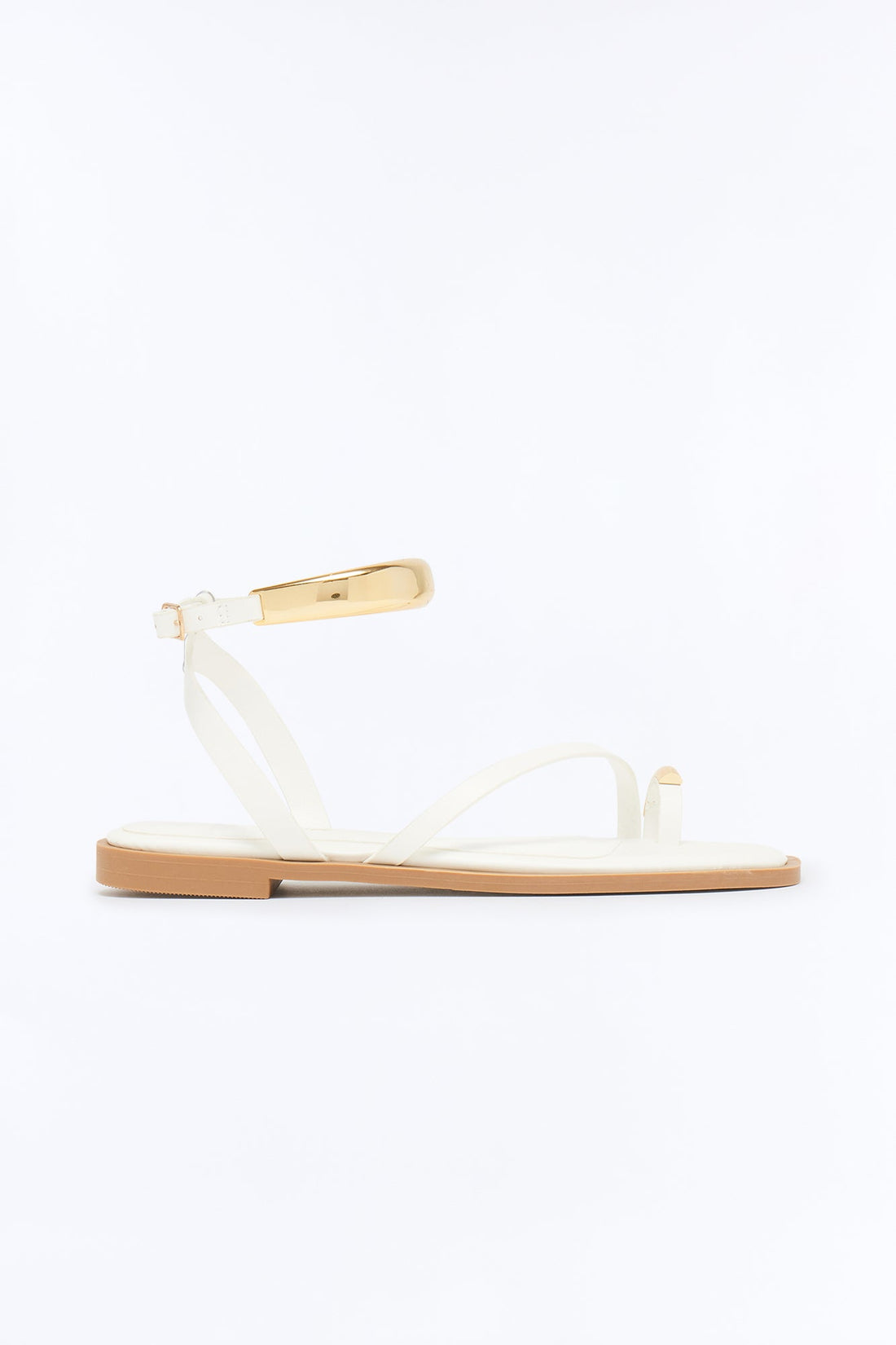 Balboa Hardware Toe Ring Sandals - White