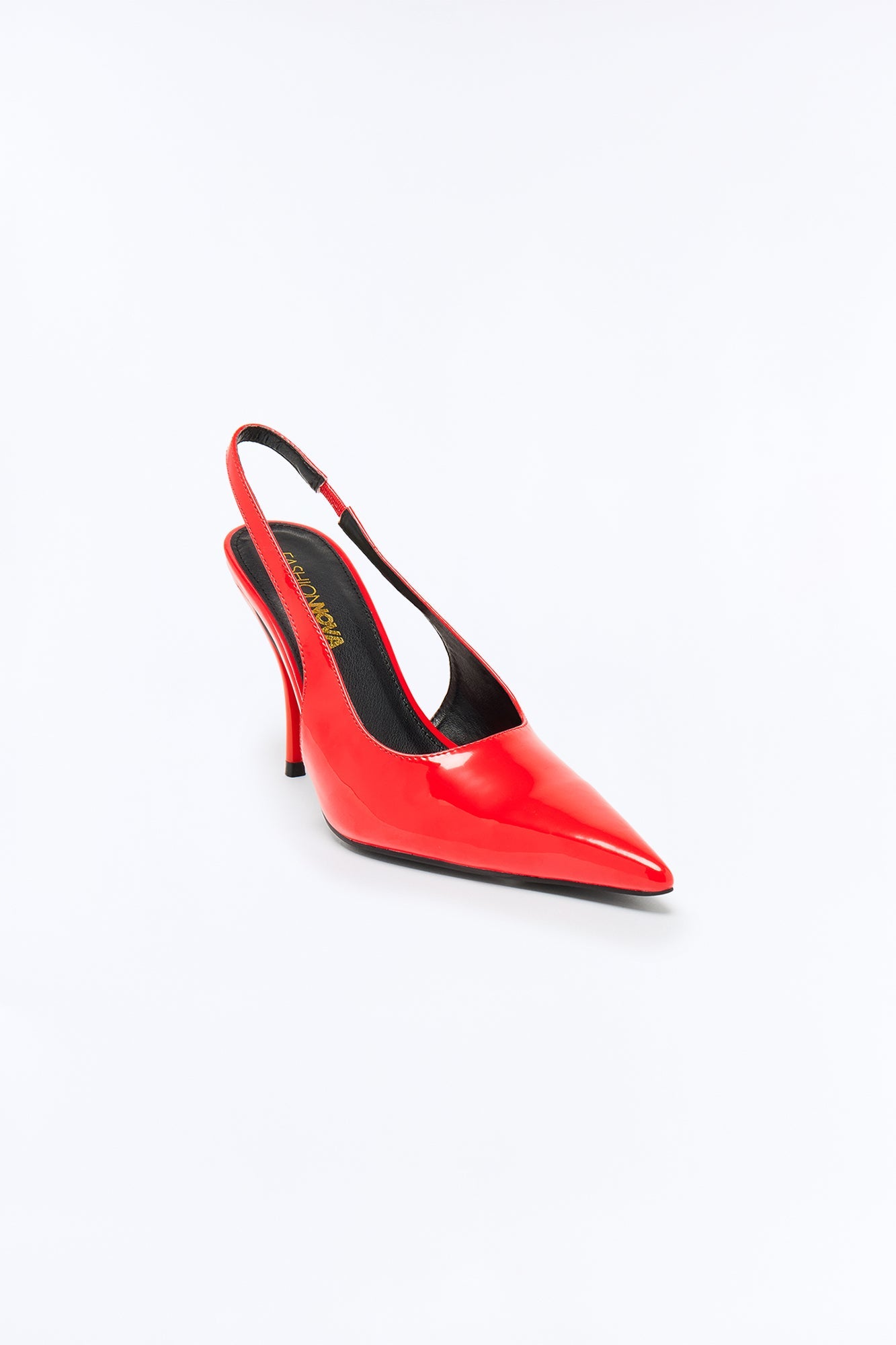 Devilish Patent Slingback Pumps - Red