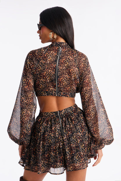 Boho Elegance Flowy Romper - Black/combo