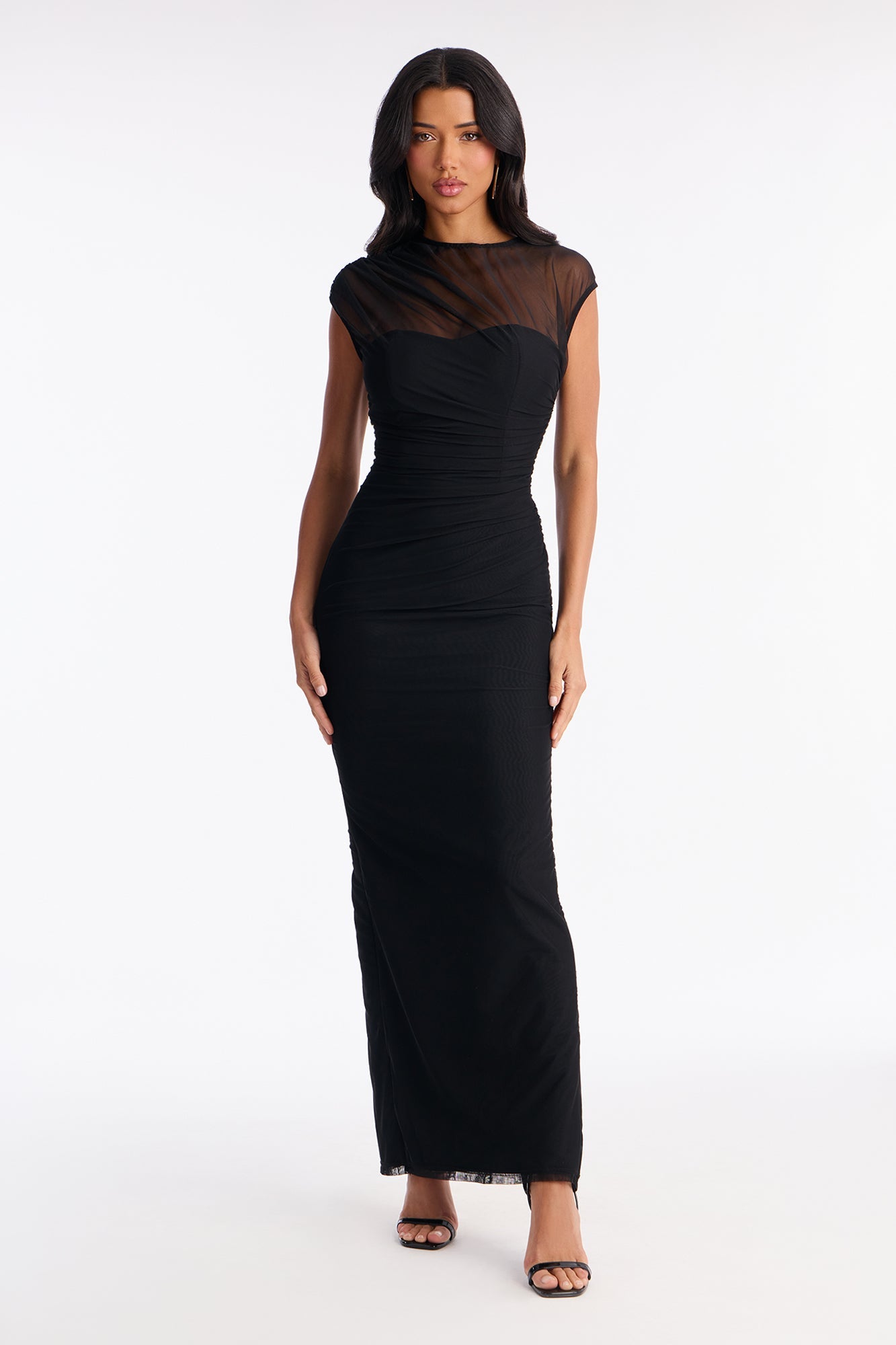 Giving Snatched Maxi Bandage Dress - Black
