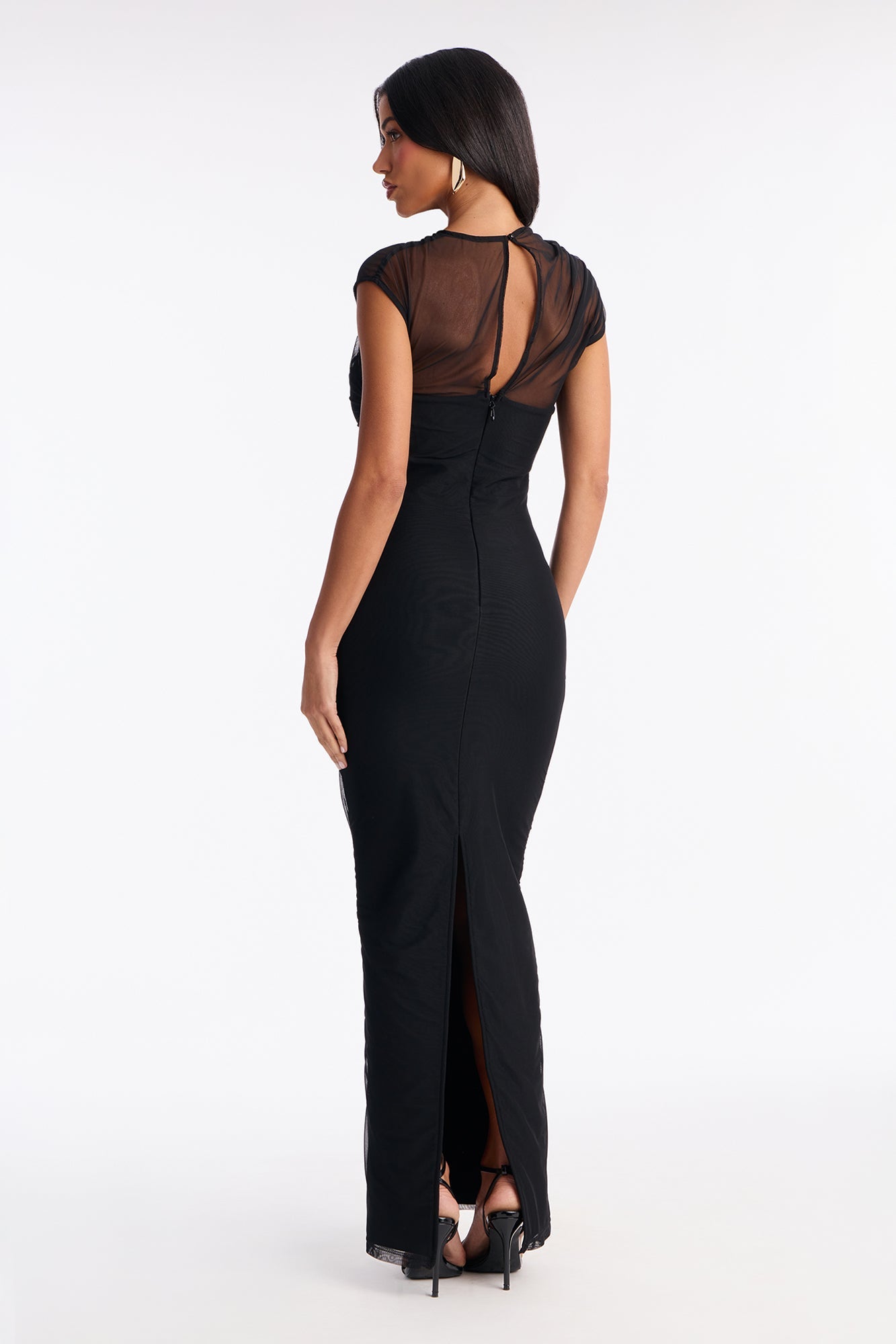 Giving Snatched Maxi Bandage Dress - Black