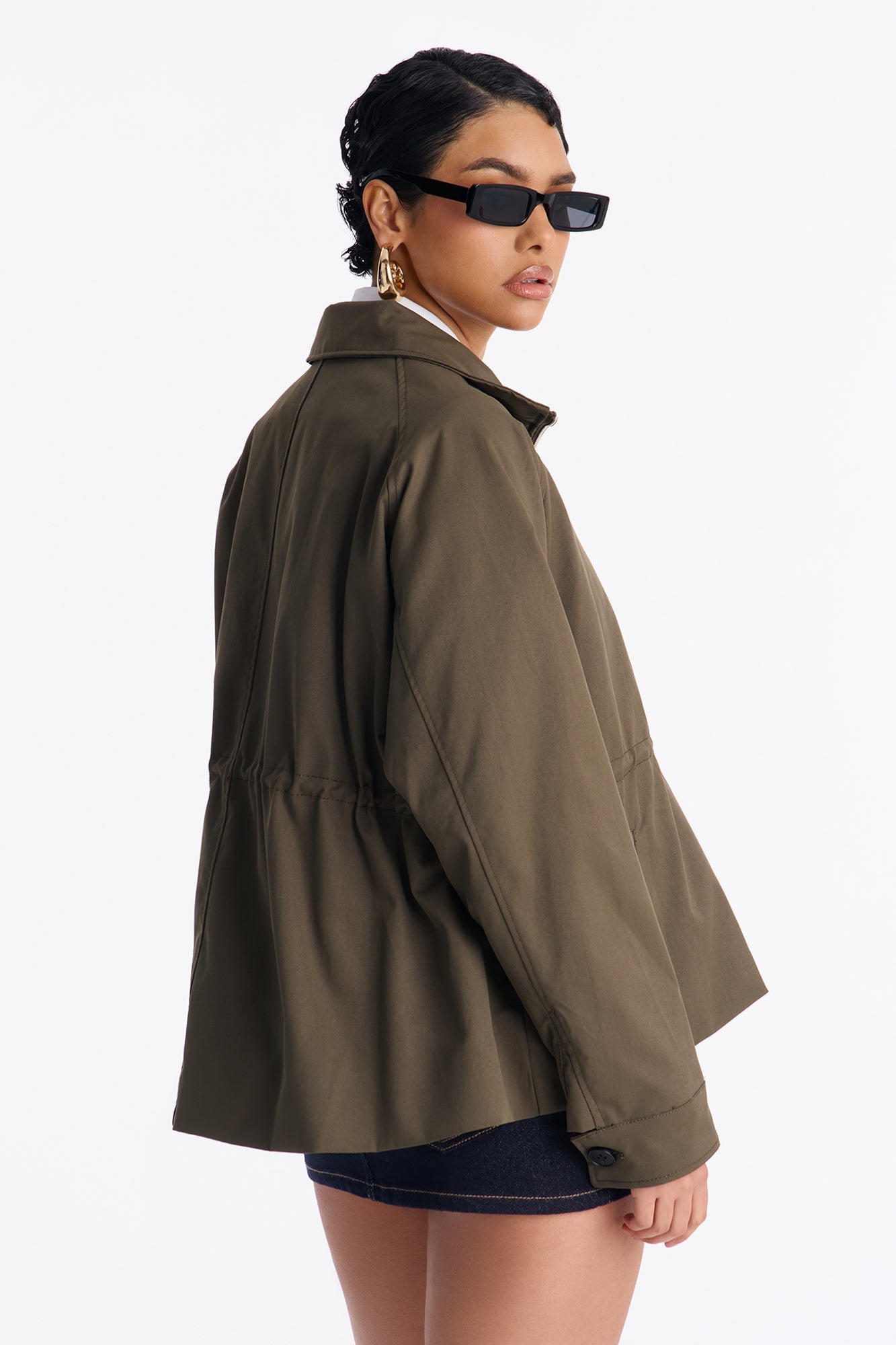 On Duty Funnel Neck Utility Anorak - Olive