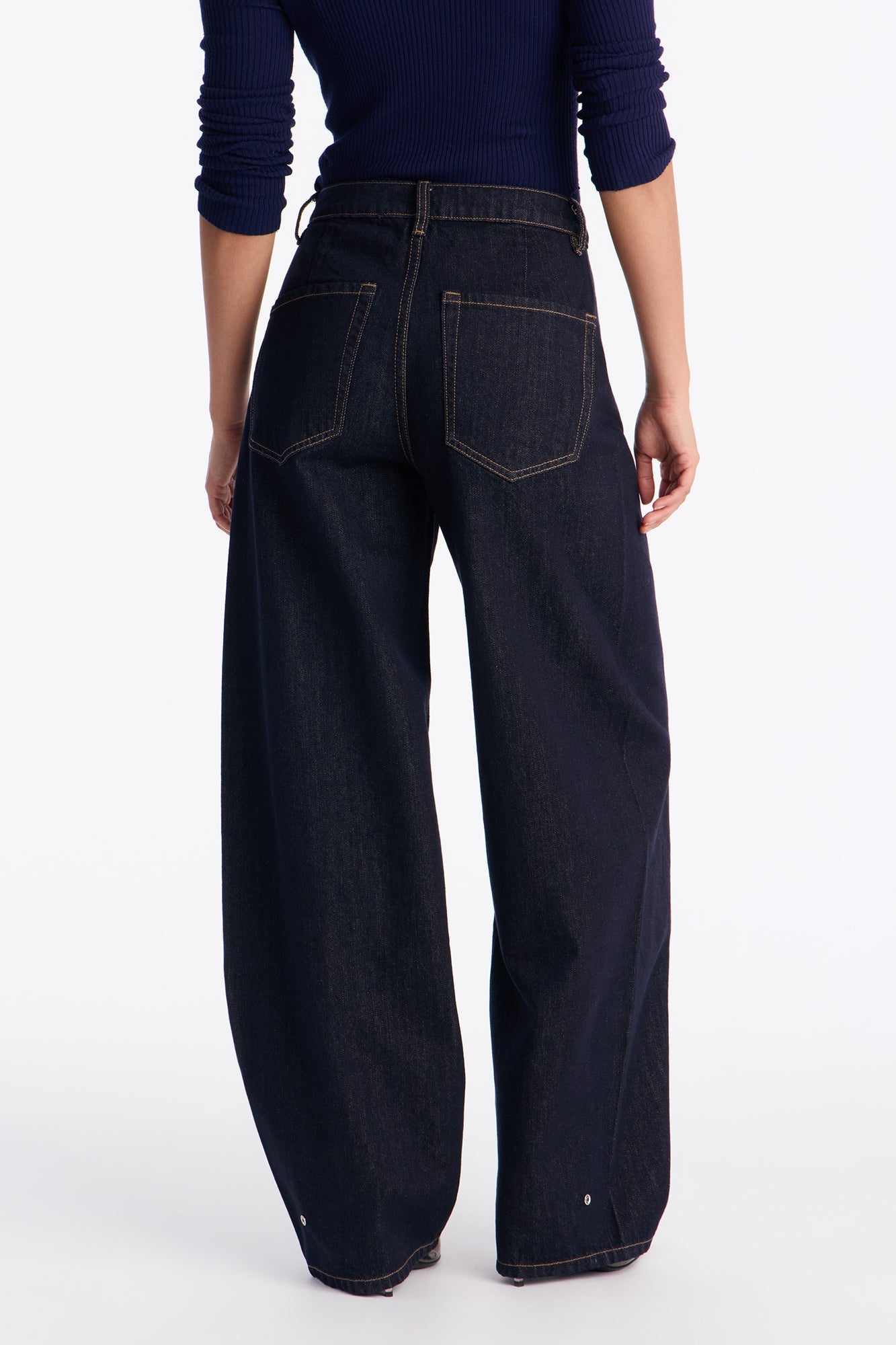 Islington Baggy Tapered Jeans - Dark Denim