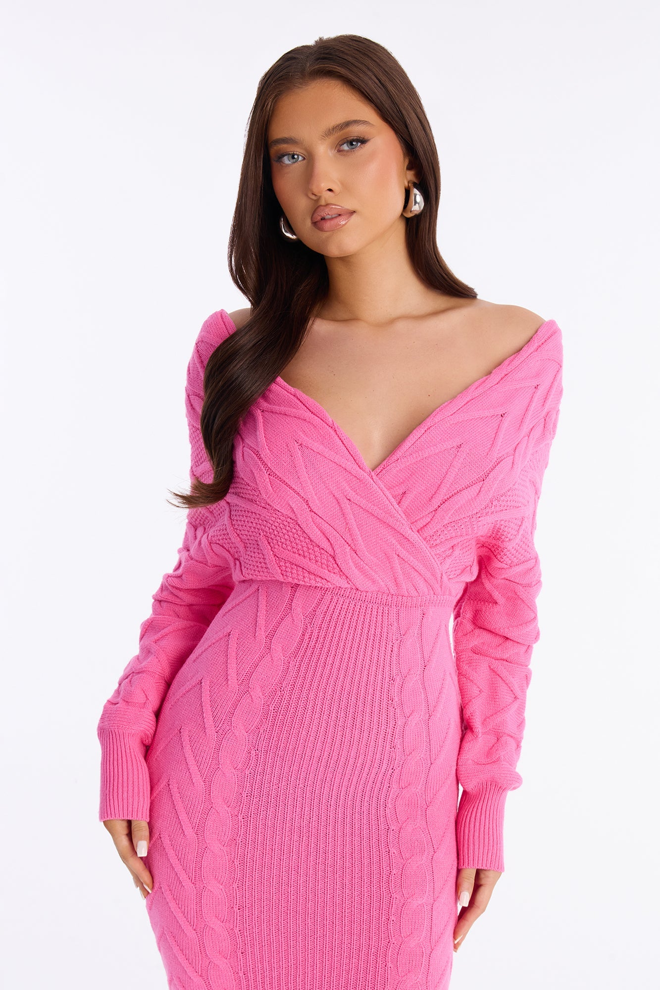 Mariana Sweater Maxi Dress - Pink