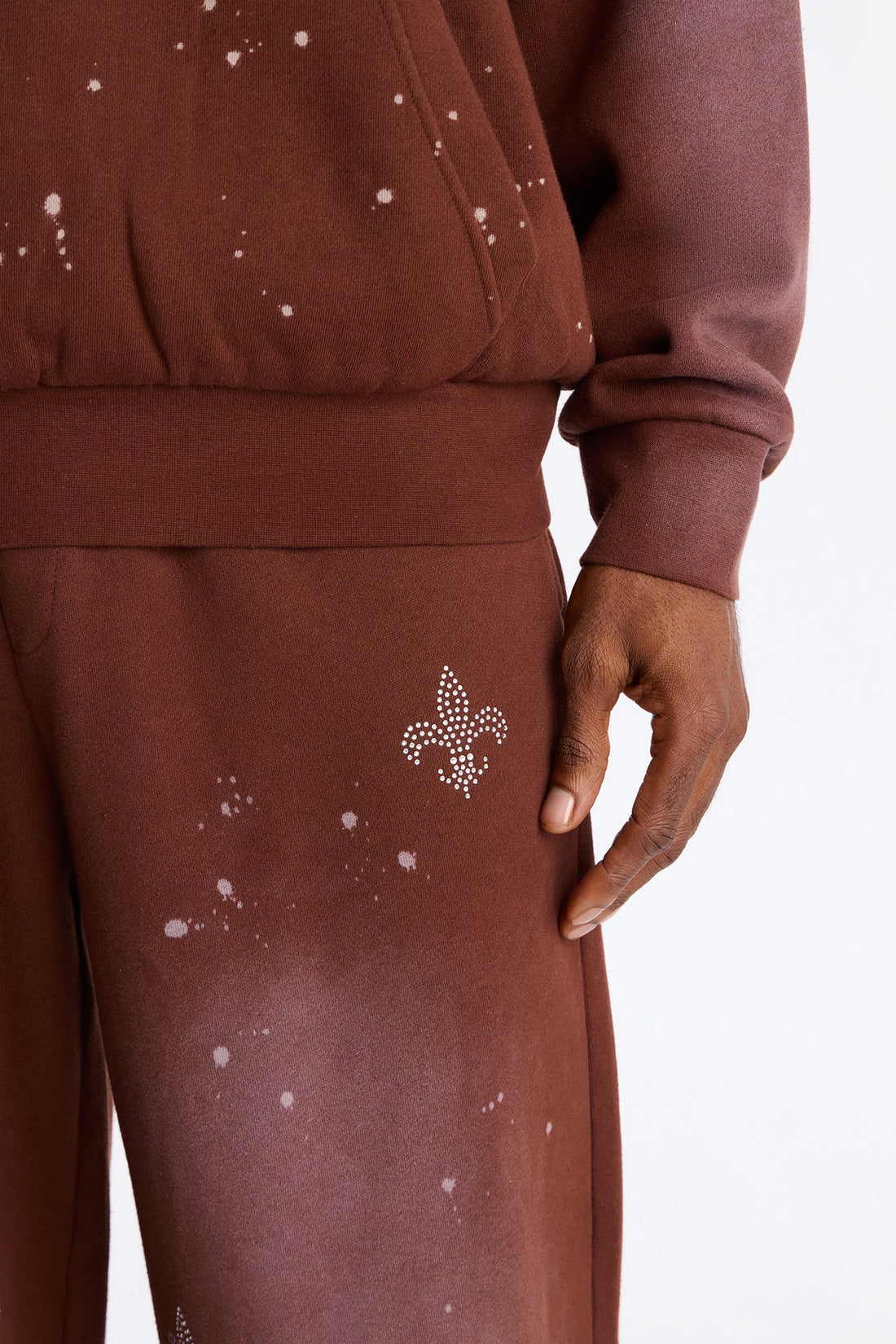 Saints And Sinners Distressed Sweatpants - Brown