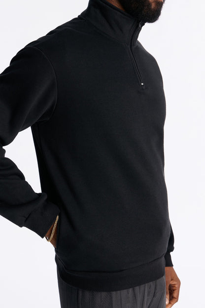 Built For Success Quarter Zip Sweatshirt - Black