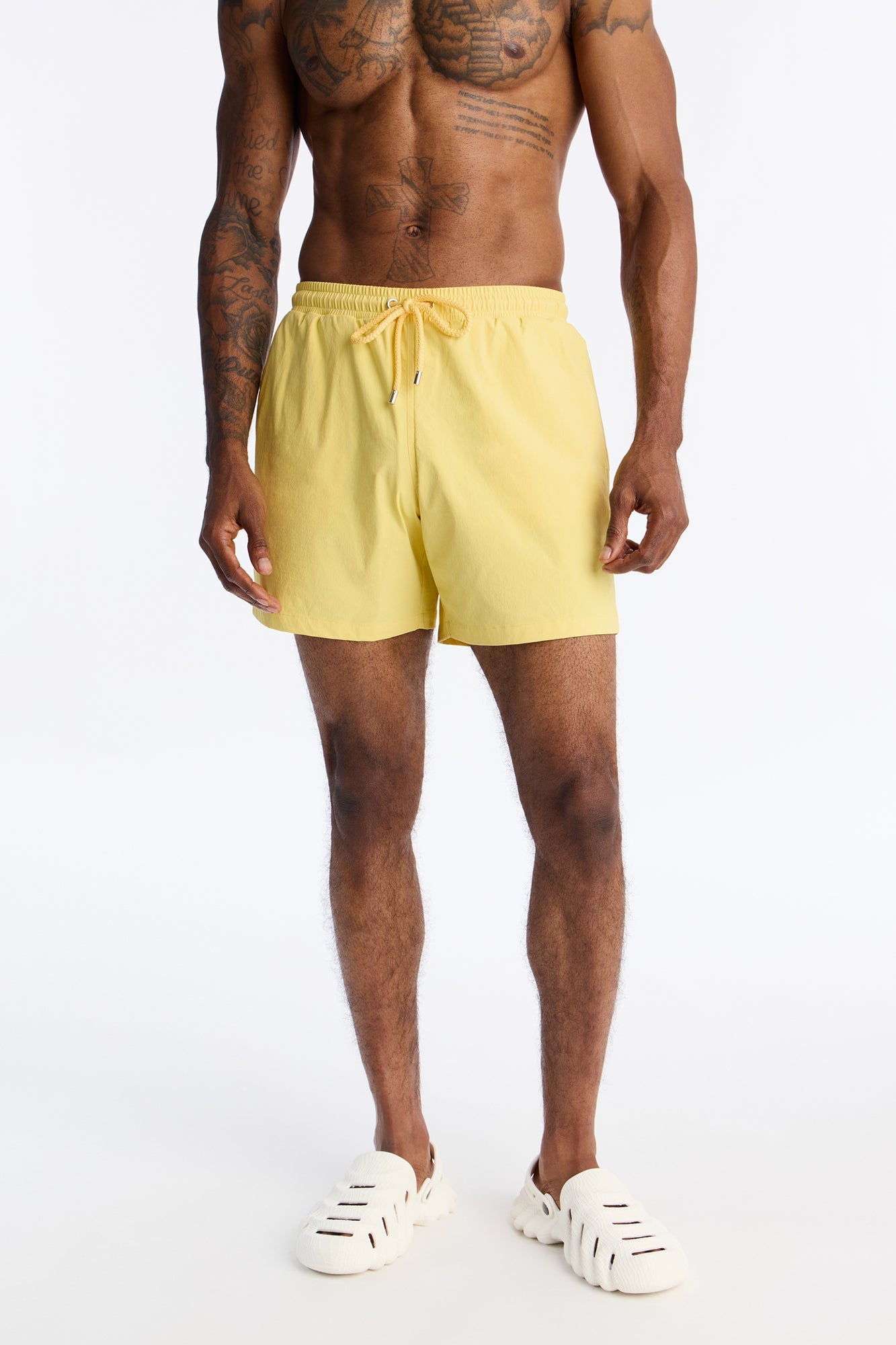 Montez Stretch Swim Trunk 6″ - Yellow