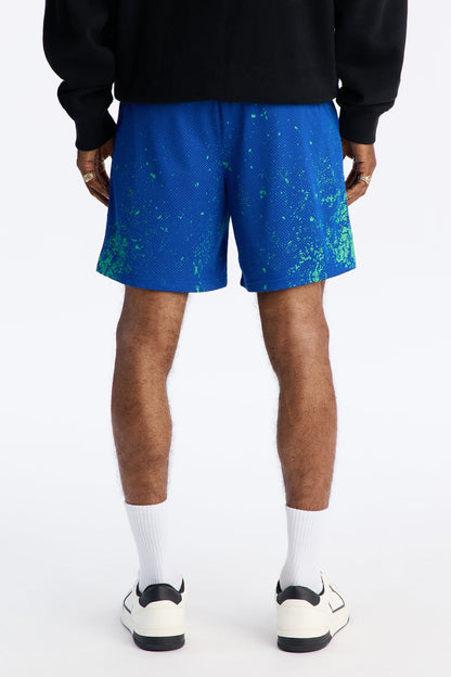 Cosmos Dust Mesh Short - Blue/combo