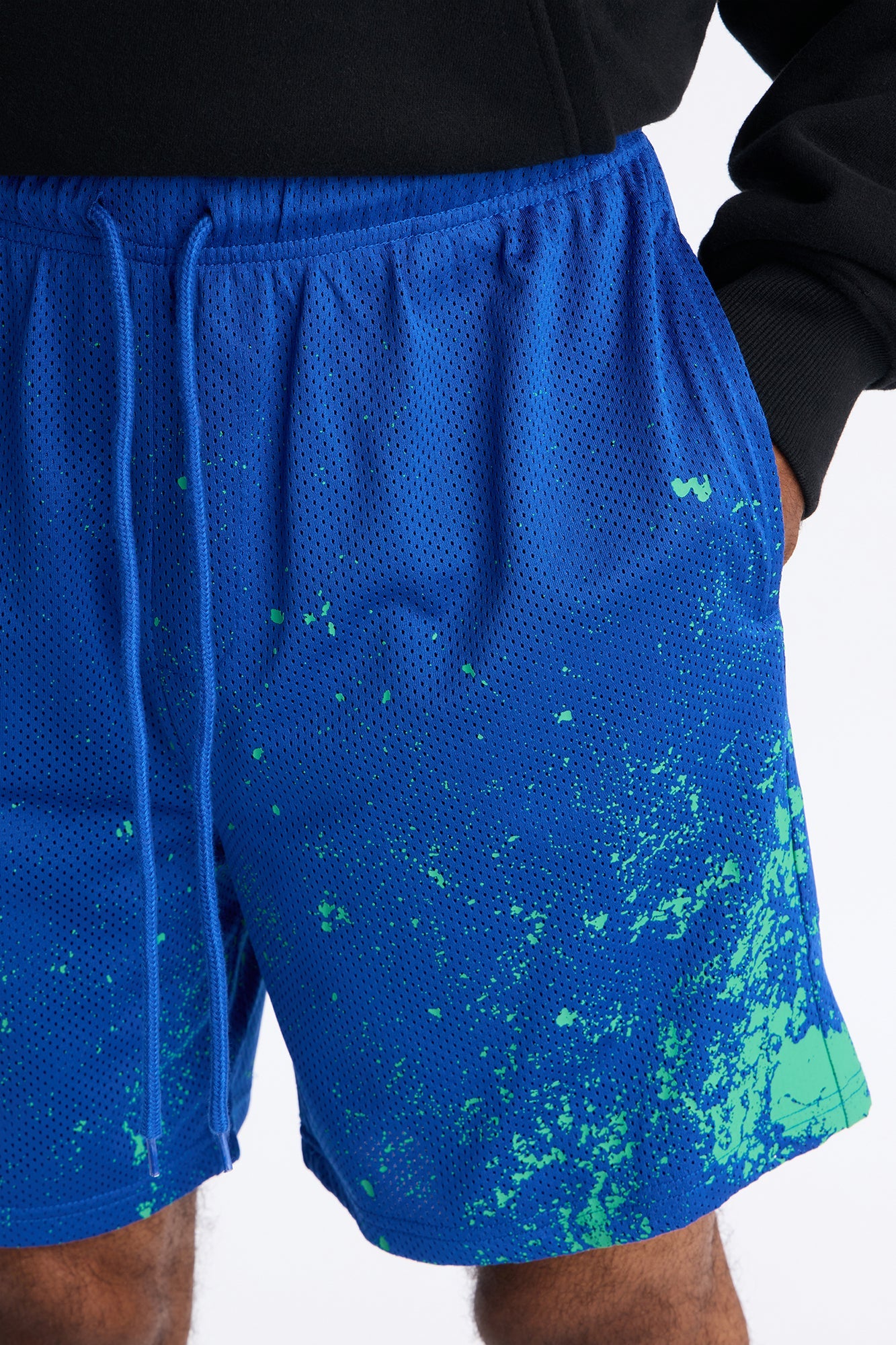 Cosmos Dust Mesh Short - Blue/combo