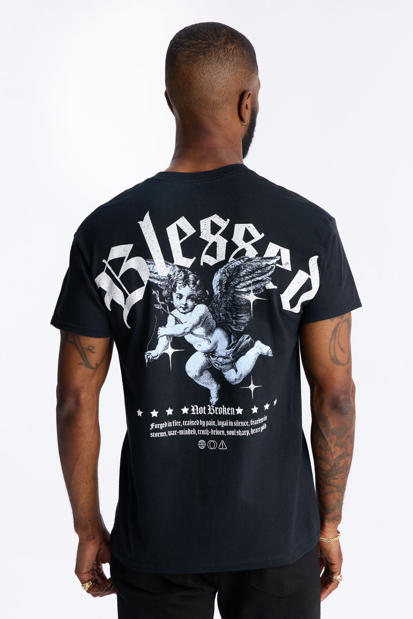 Blessed Not Broken Short Sleeve Tee - Black