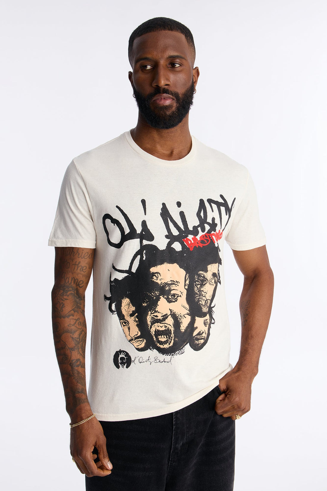 Old Dirty Bastard Phases Short Sleeve Tee - Cream