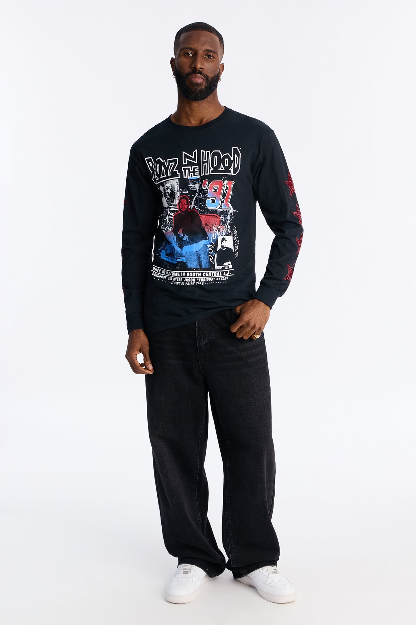 Boyz N The Hood Once Upon A Time Long Sleeve Tee - Black