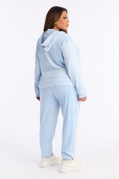 Basic Baddie Jogger Pant Set - Light Blue