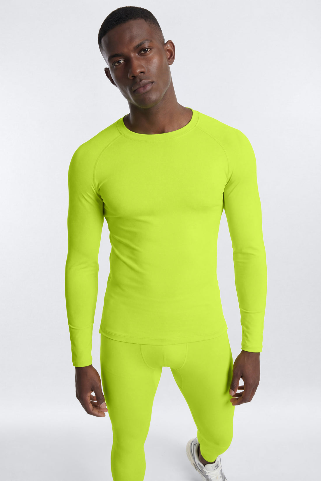 PowerFlex™ Compression Long Sleeve Top - Neon Yellow