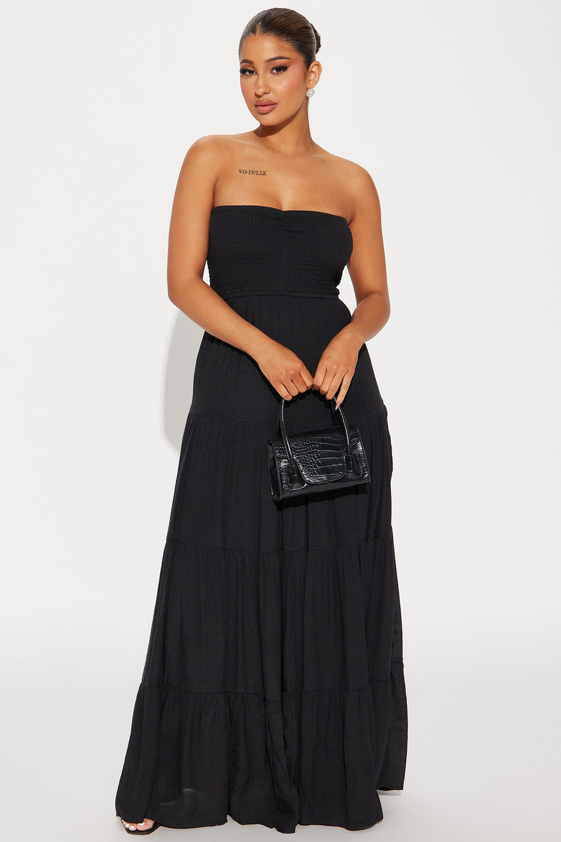 Juliette Tube Maxi Dress - Black