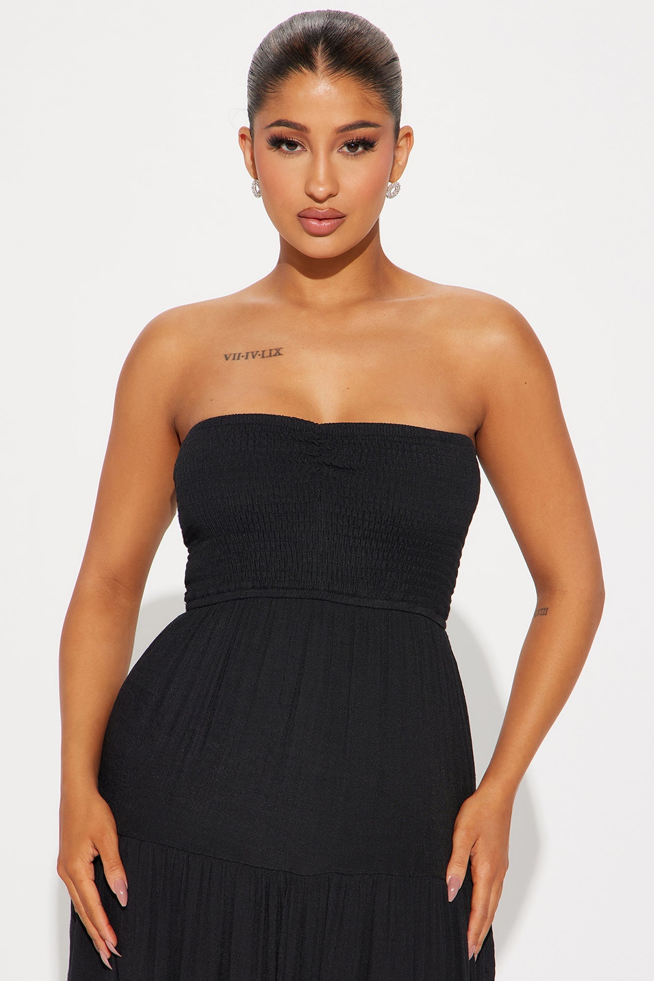 Juliette Tube Maxi Dress - Black